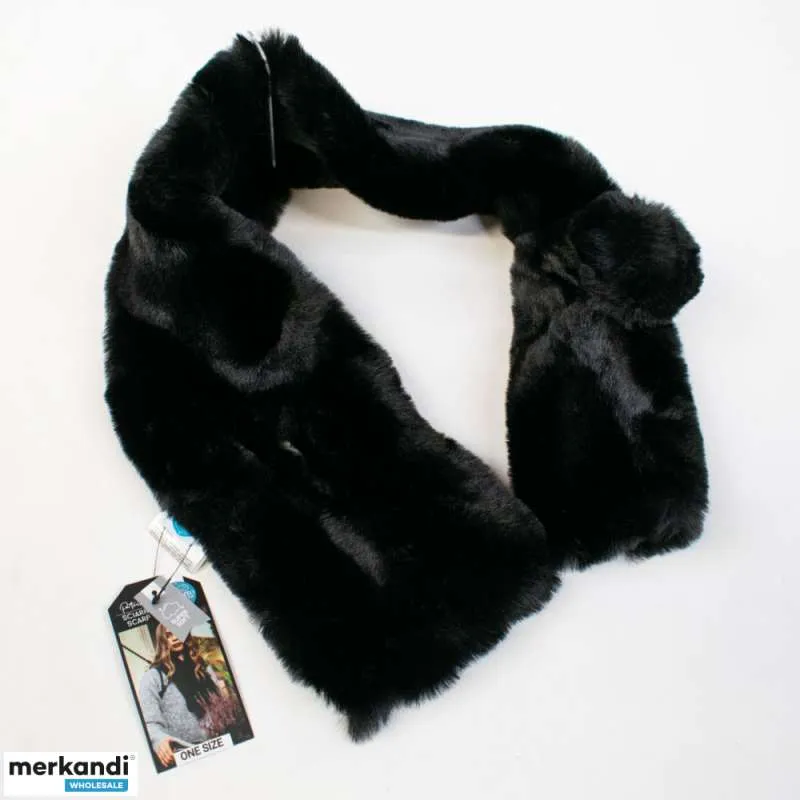 Accesorios de mujer: Calentador de cuello de mujer, invierno, disponible en negro