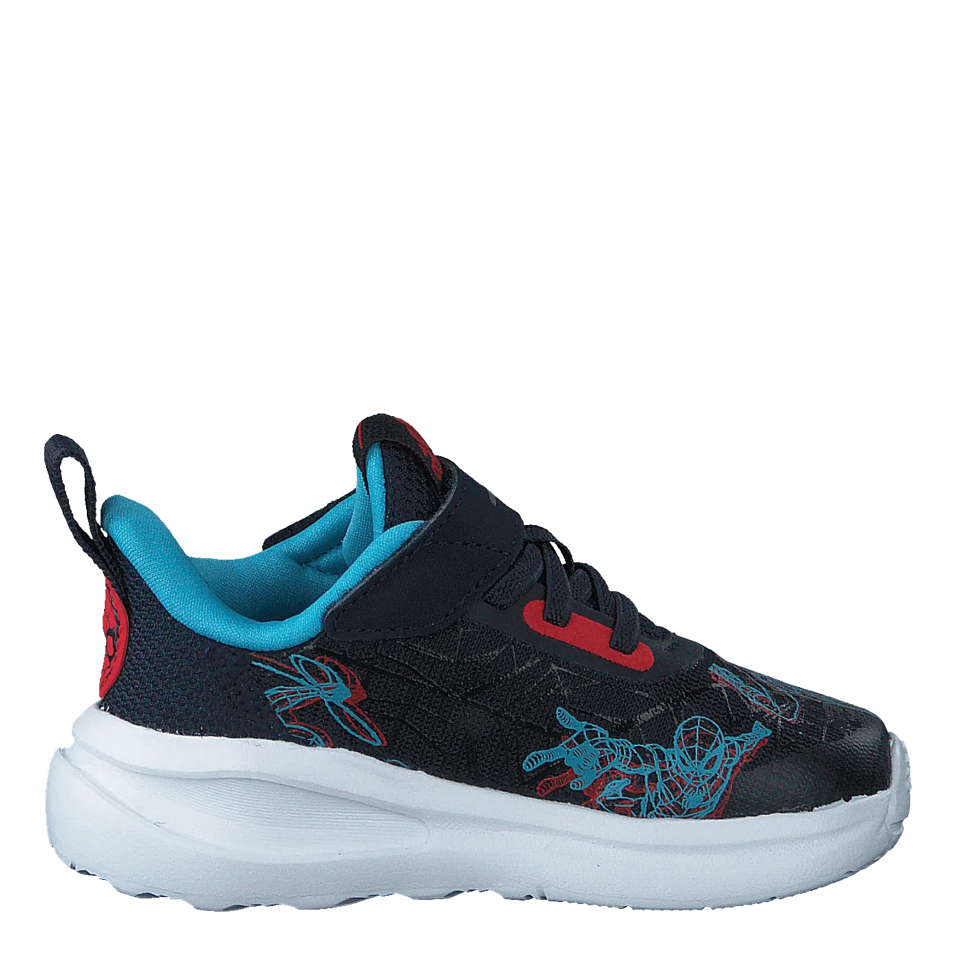 ADIDAS MARVEL SPIDERMAN FORTARUN SHOES LEGEND INK / VIVID RED / SIGNAL CYAN