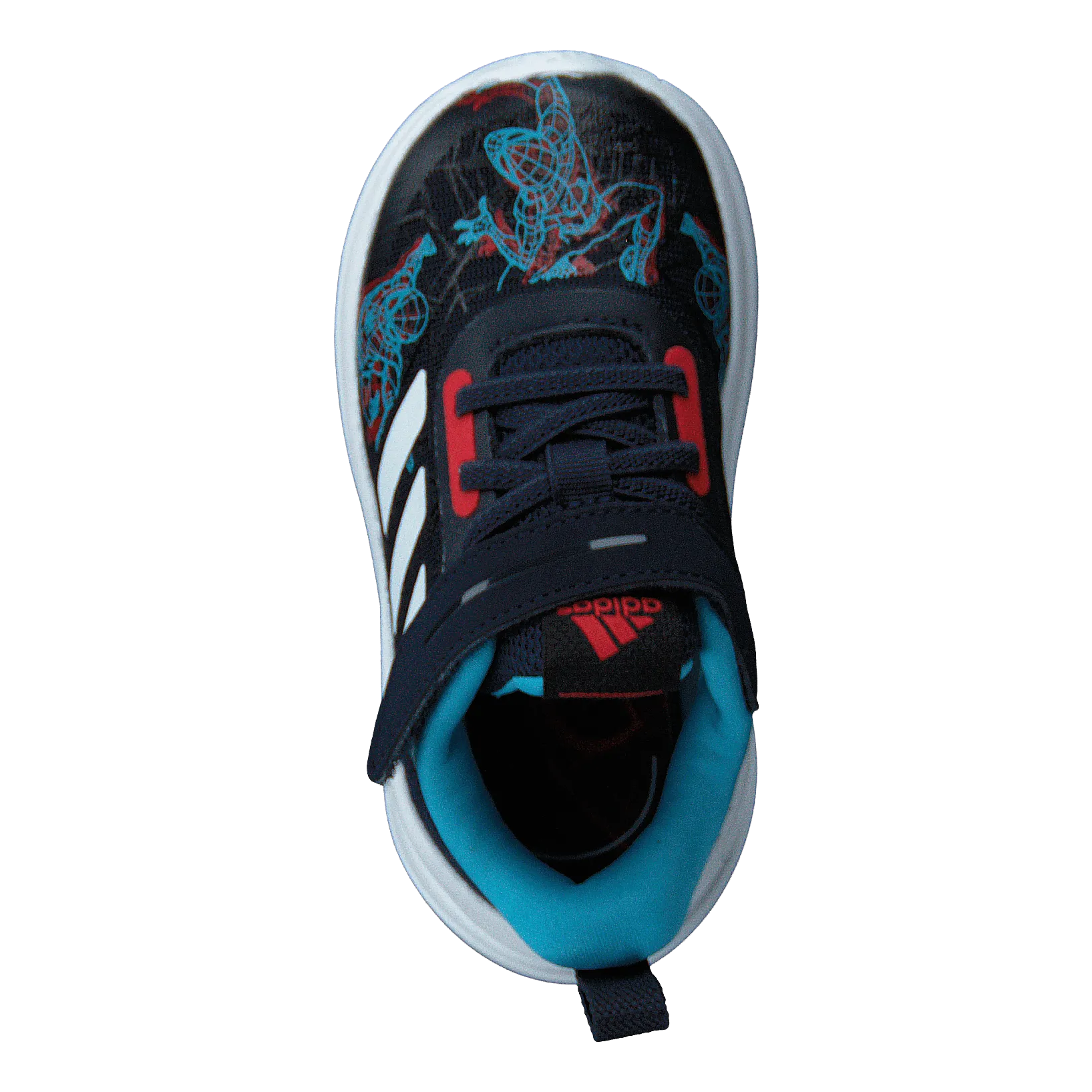 ADIDAS MARVEL SPIDERMAN FORTARUN SHOES LEGEND INK / VIVID RED / SIGNAL CYAN