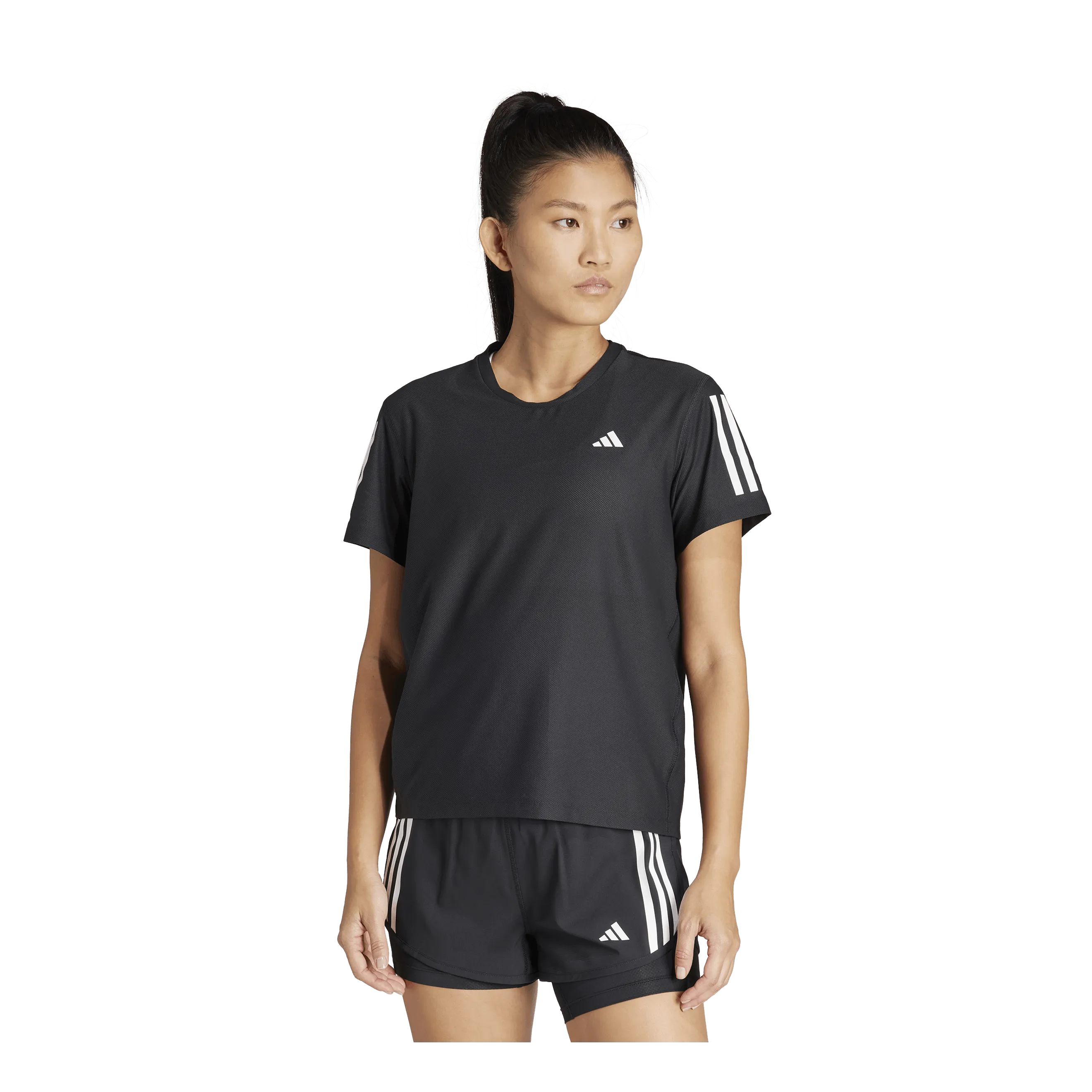 ADIDAS OWN THE RUN TSHIRT BLACK