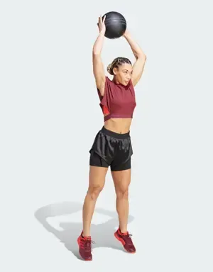 ADIDAS PANTALóN CORTO POWER AEROREADY 2IN1
