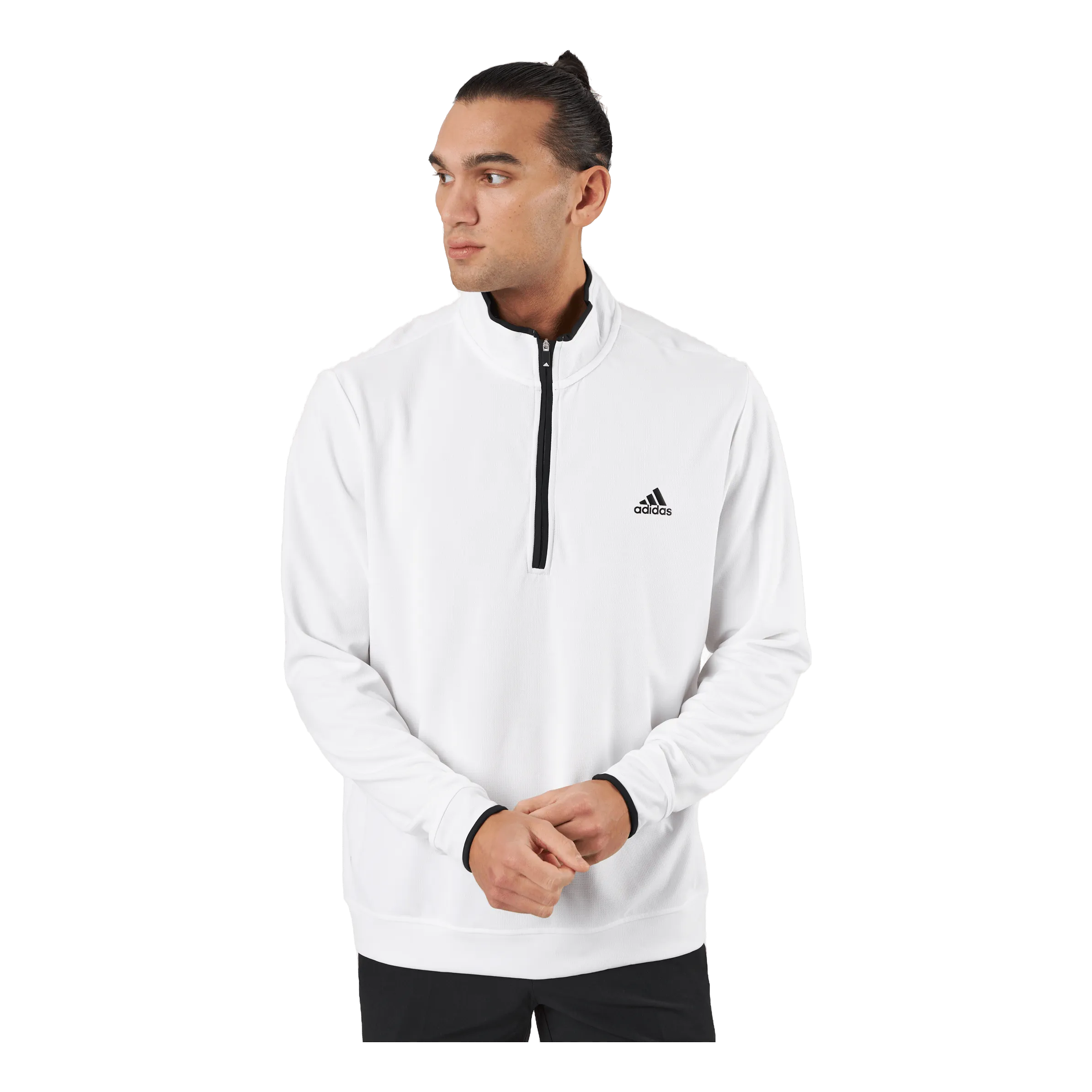 ADIDAS QUARTERZIP SWEATSHIRT WHITE