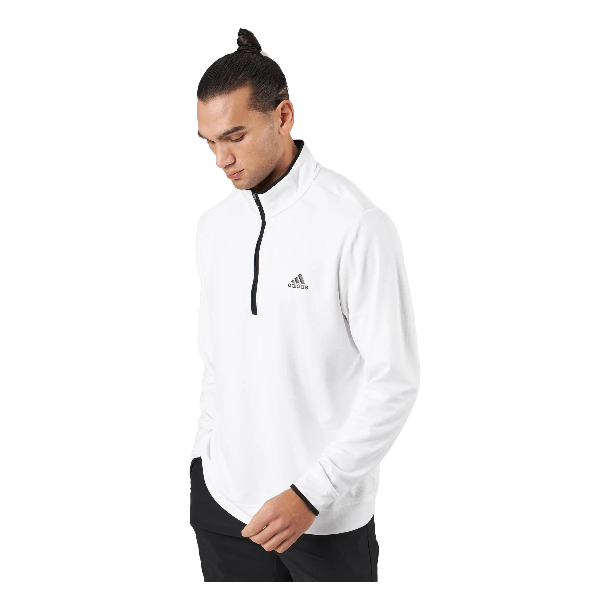 ADIDAS QUARTERZIP SWEATSHIRT WHITE