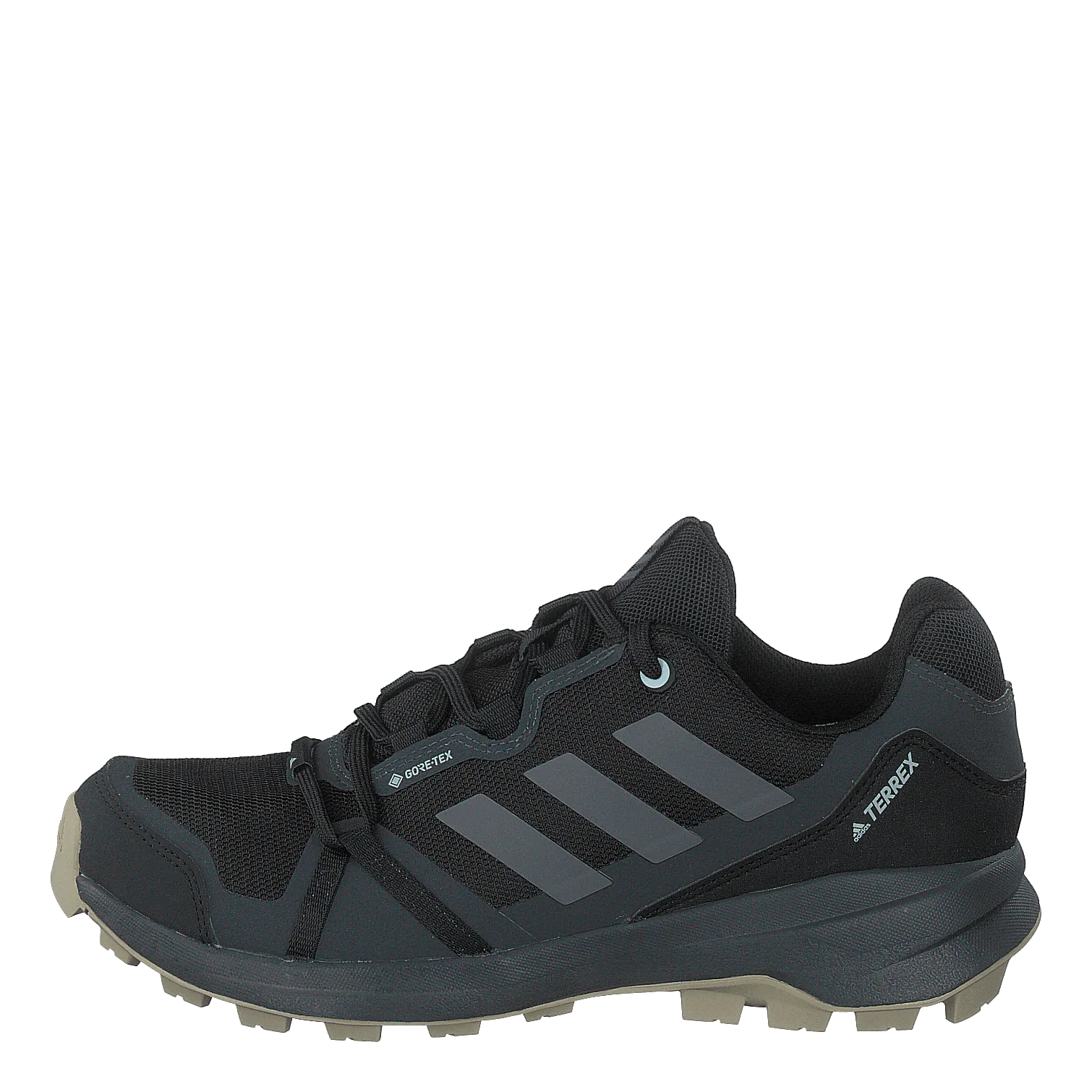 ADIDAS TERREX SKYHIKER GORETEX HIKING SHOES CORE BLACK / GREY FOUR / HALO BLUE