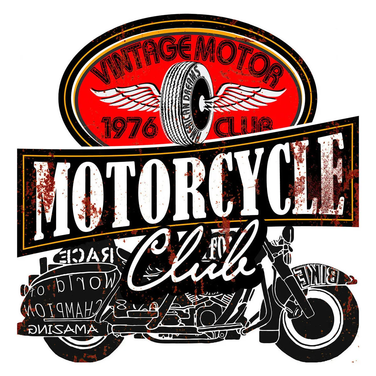 Adorno Pared Motorcycle