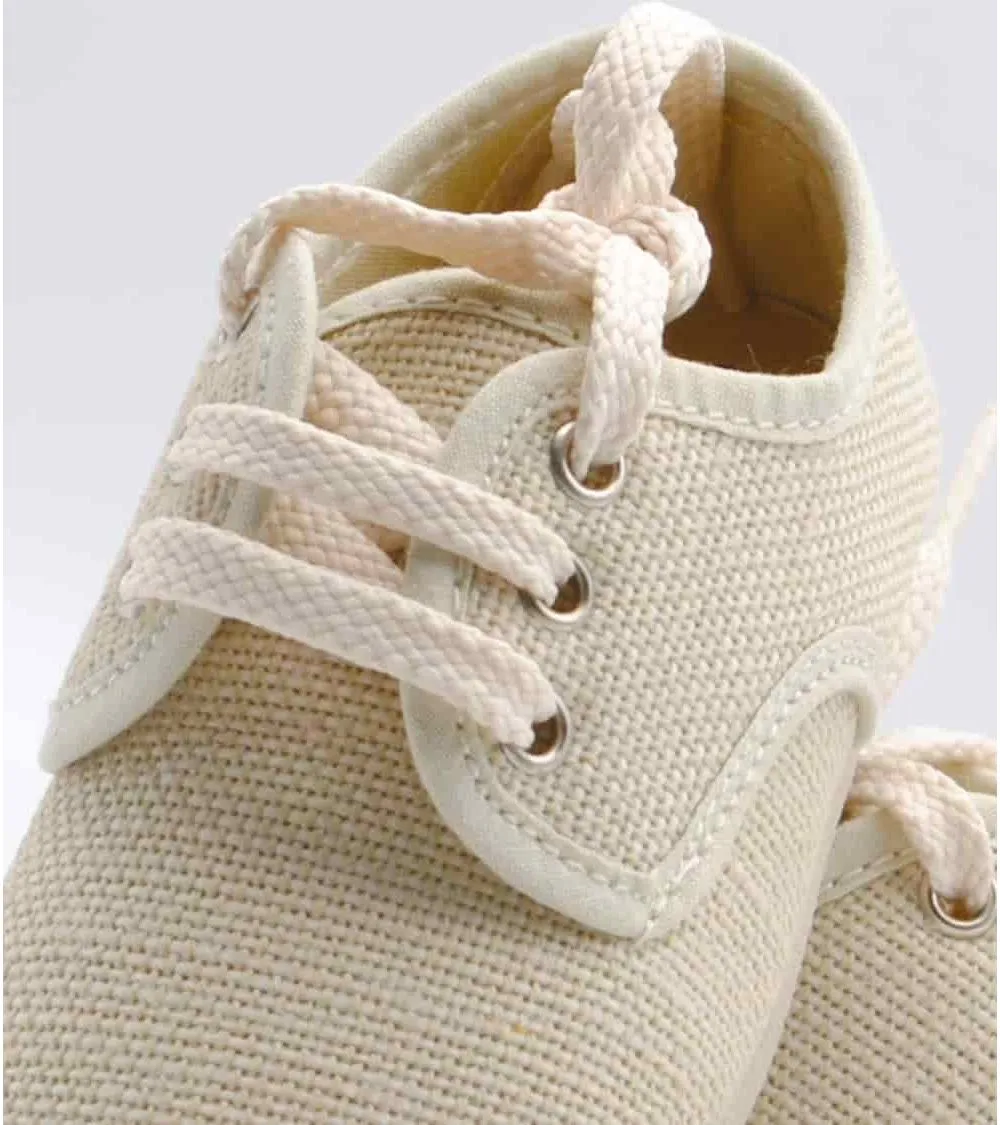 ALPARGATAS BLUCHER RESPETUOSOS VULPEQUES LINO BEIGE