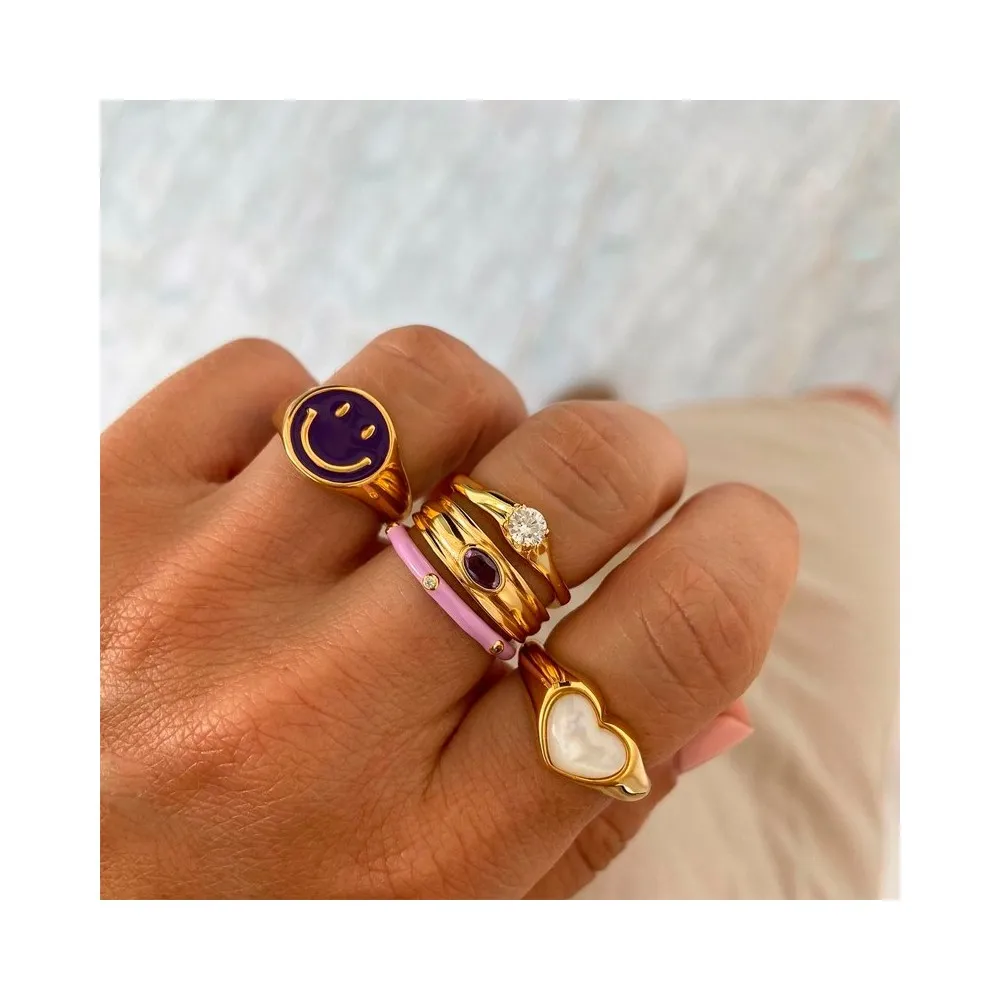 Anillo Keops Lavanda Oro
