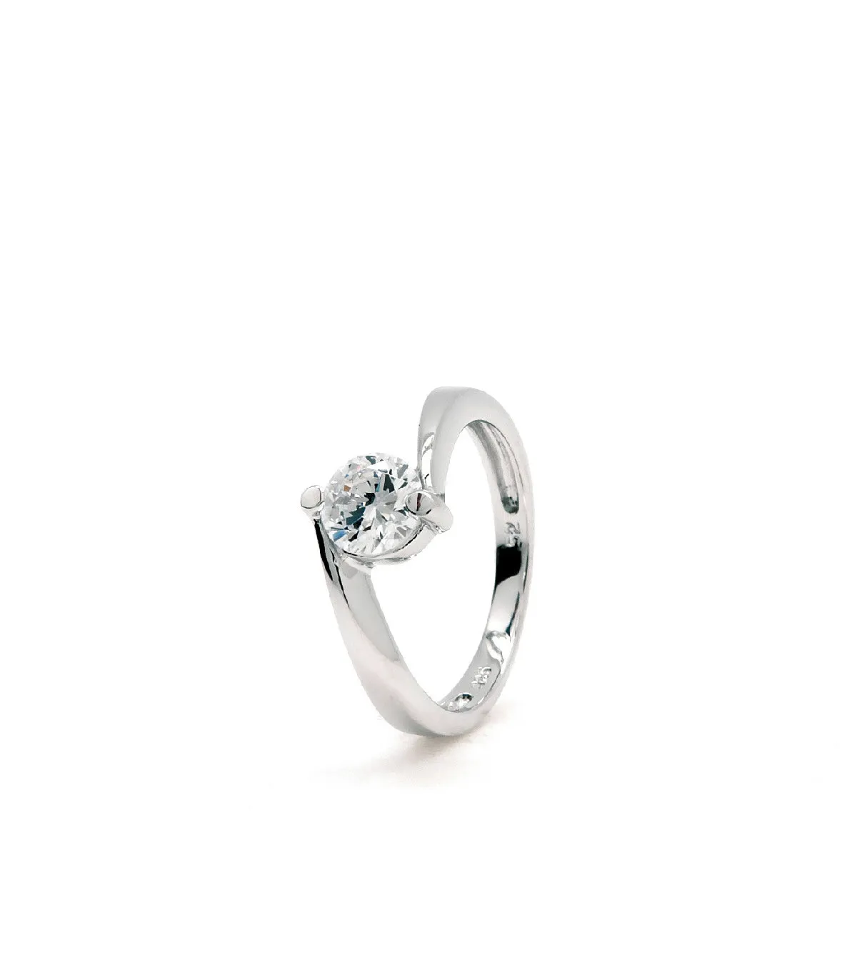ANILLO SOLITARIO LINEARGENT DISEñO ARQUEADO  14528R