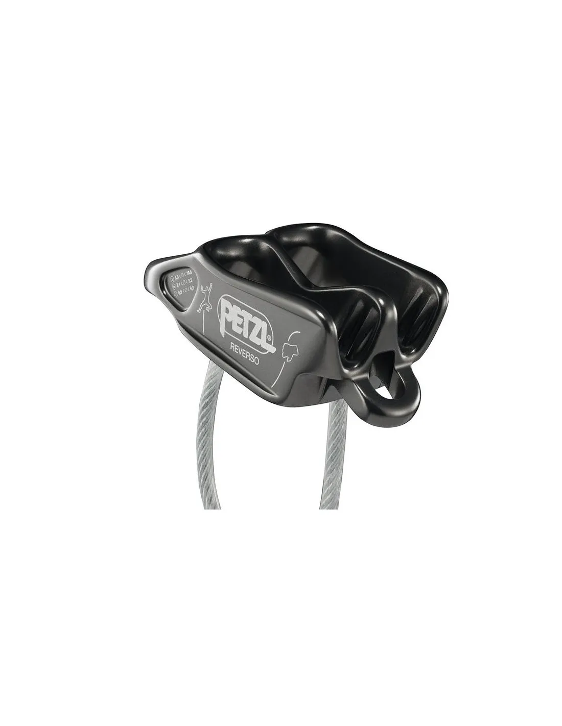 ASEGURADORDESCENSOR PETZL REVERSO® ROJO/NARANJA