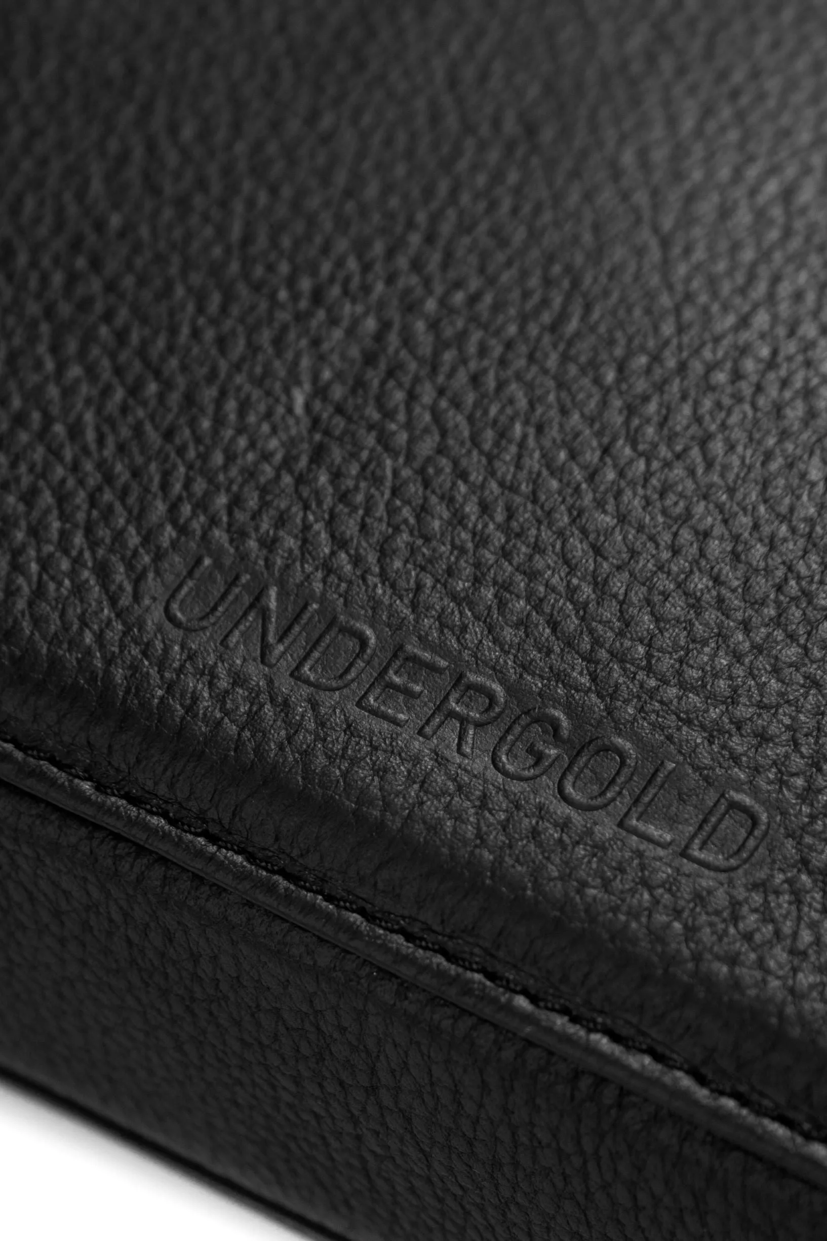 BASICS LEATHER CROSSBODY BLACK