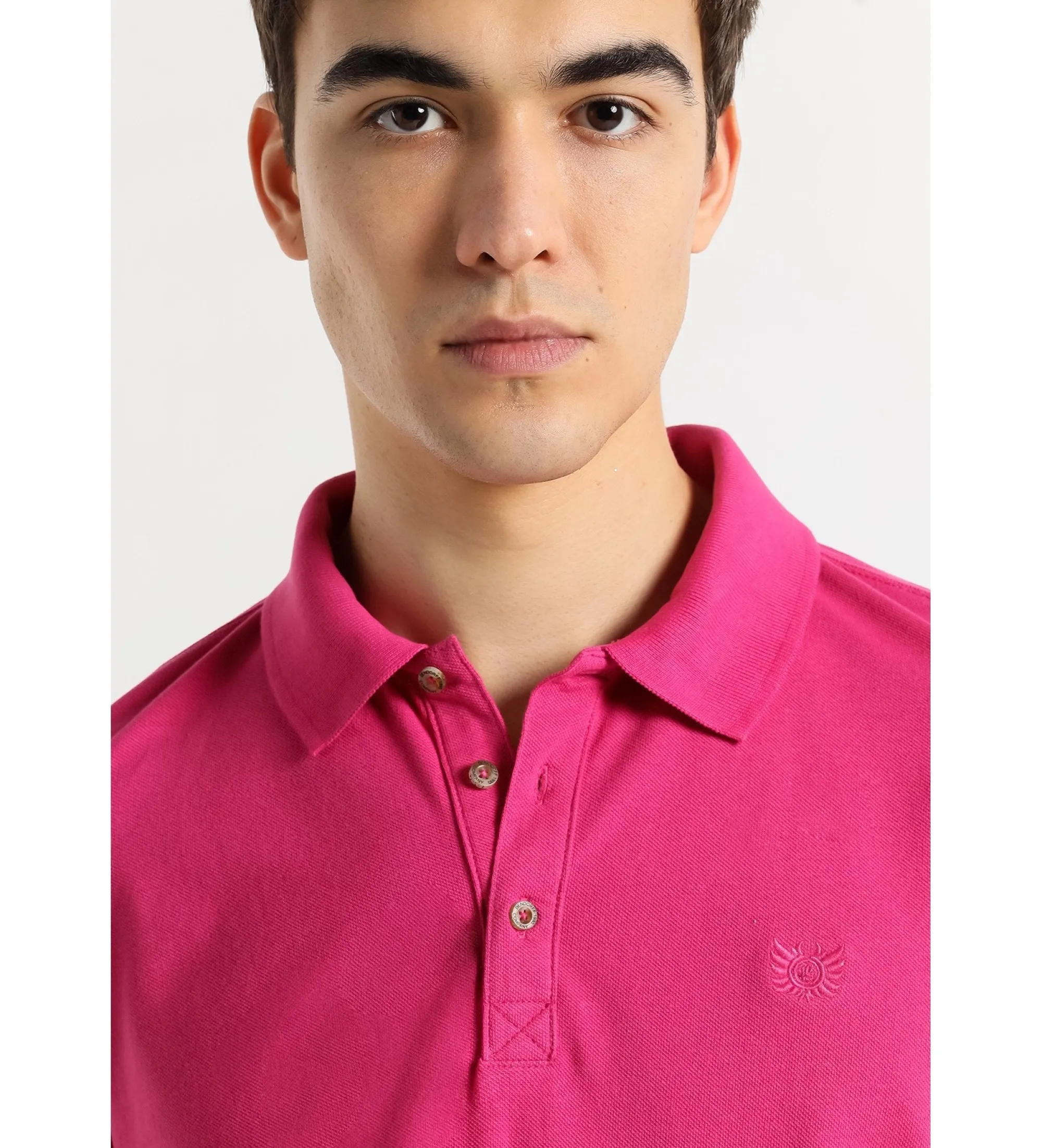 BENDORFF  POLO PIQUE DE MANGA CORTA ESTILO CLáSICO ROSA