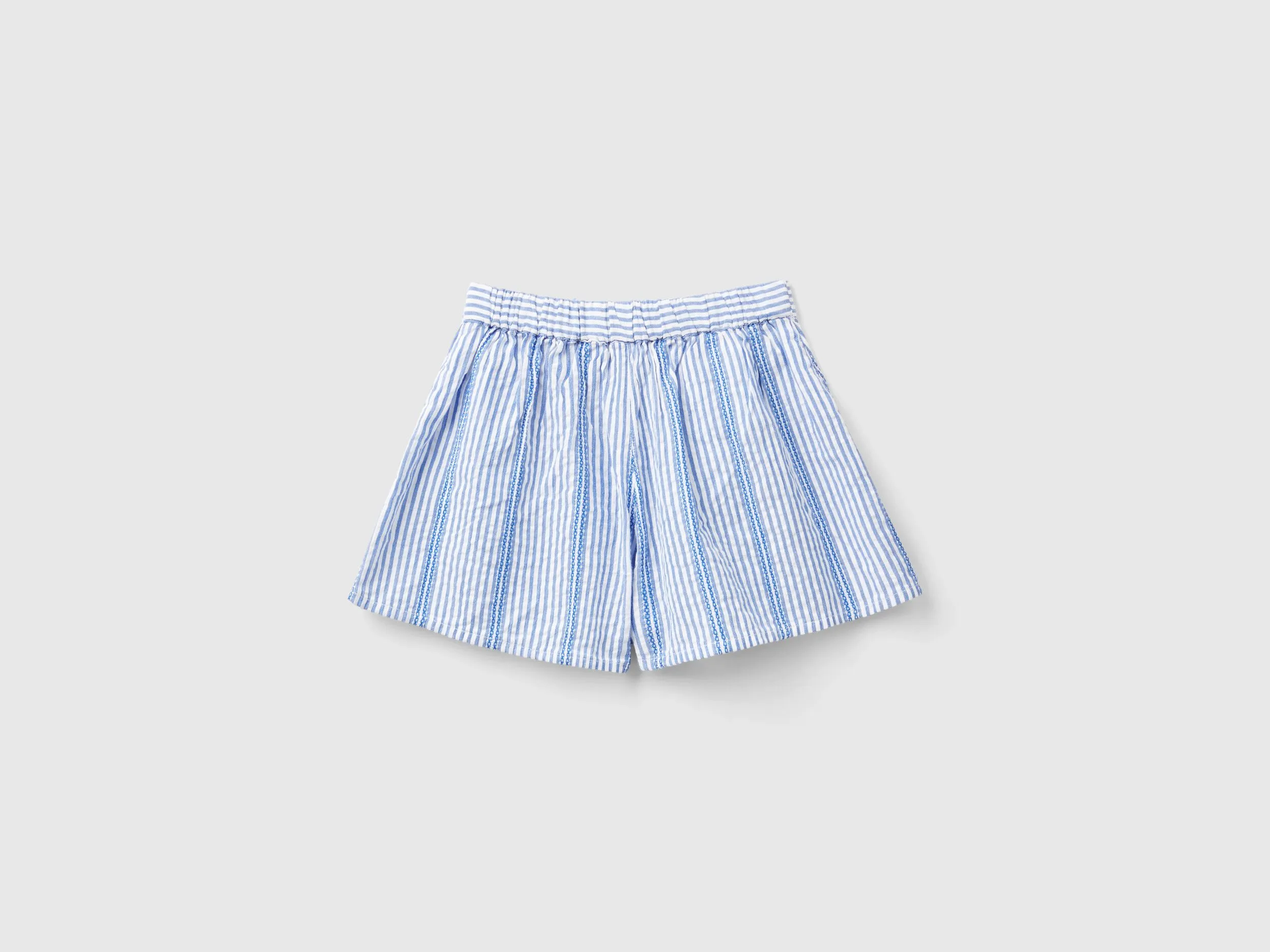 Bermudas de rayas de 100 % algodón