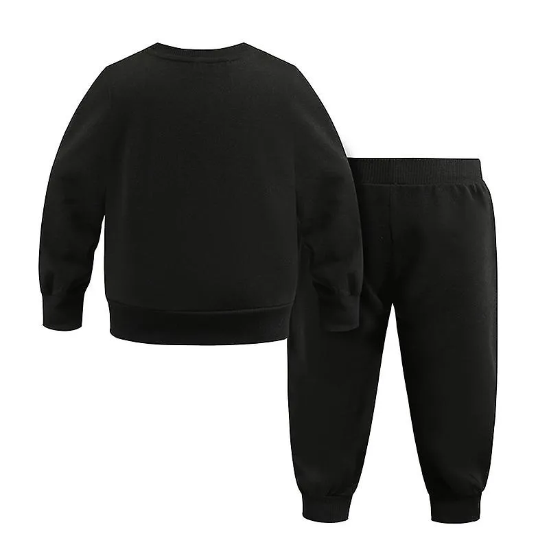 Big Rose Pattern Kids Ropa Establece Otoño Invierno Niño Tracksuit