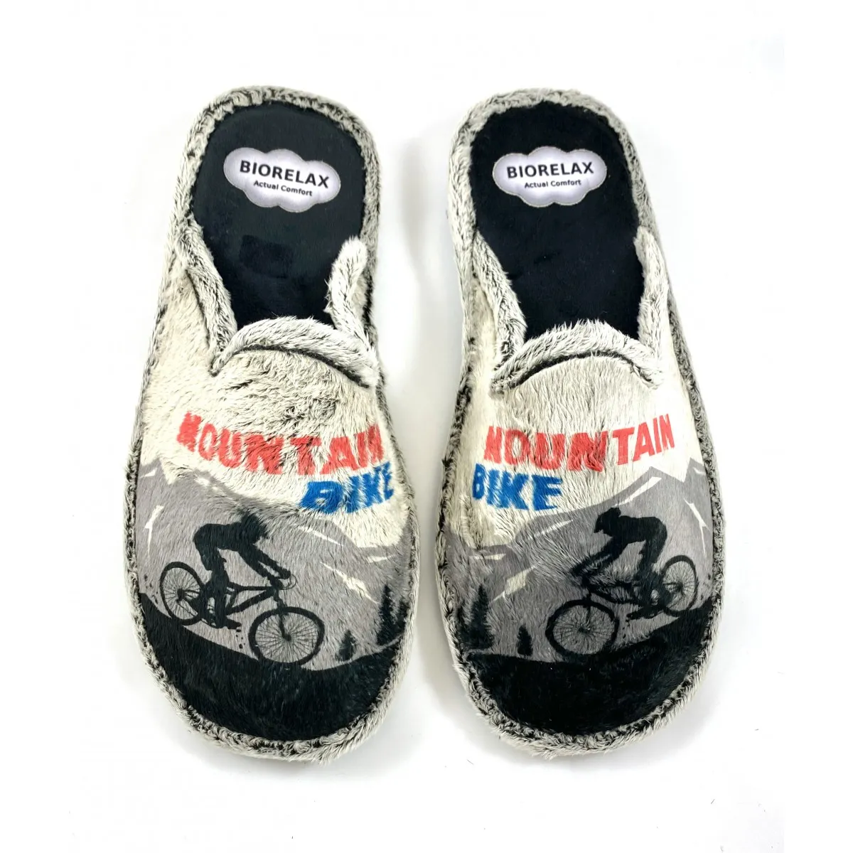 Biorelax zapatilla Acolchada de casa invierno ciclista hombre Bio1515