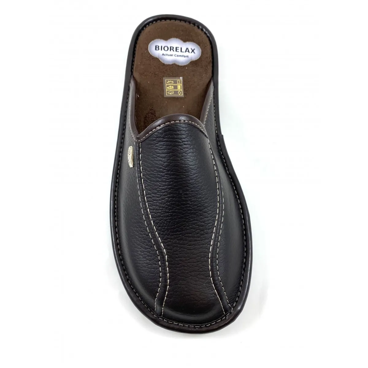 Biorelax zapatilla de casa piel hombre acolchada Bio1492