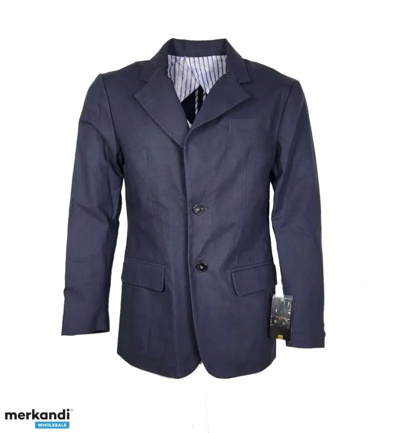 Blazers de lino Code azul oscuro para hombre