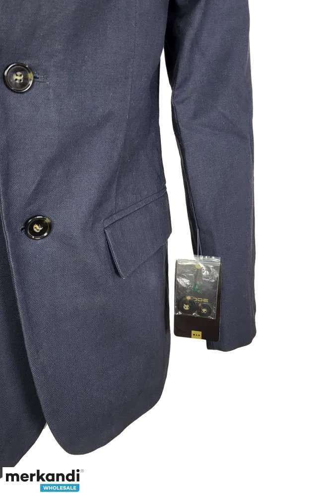Blazers de lino Code azul oscuro para hombre