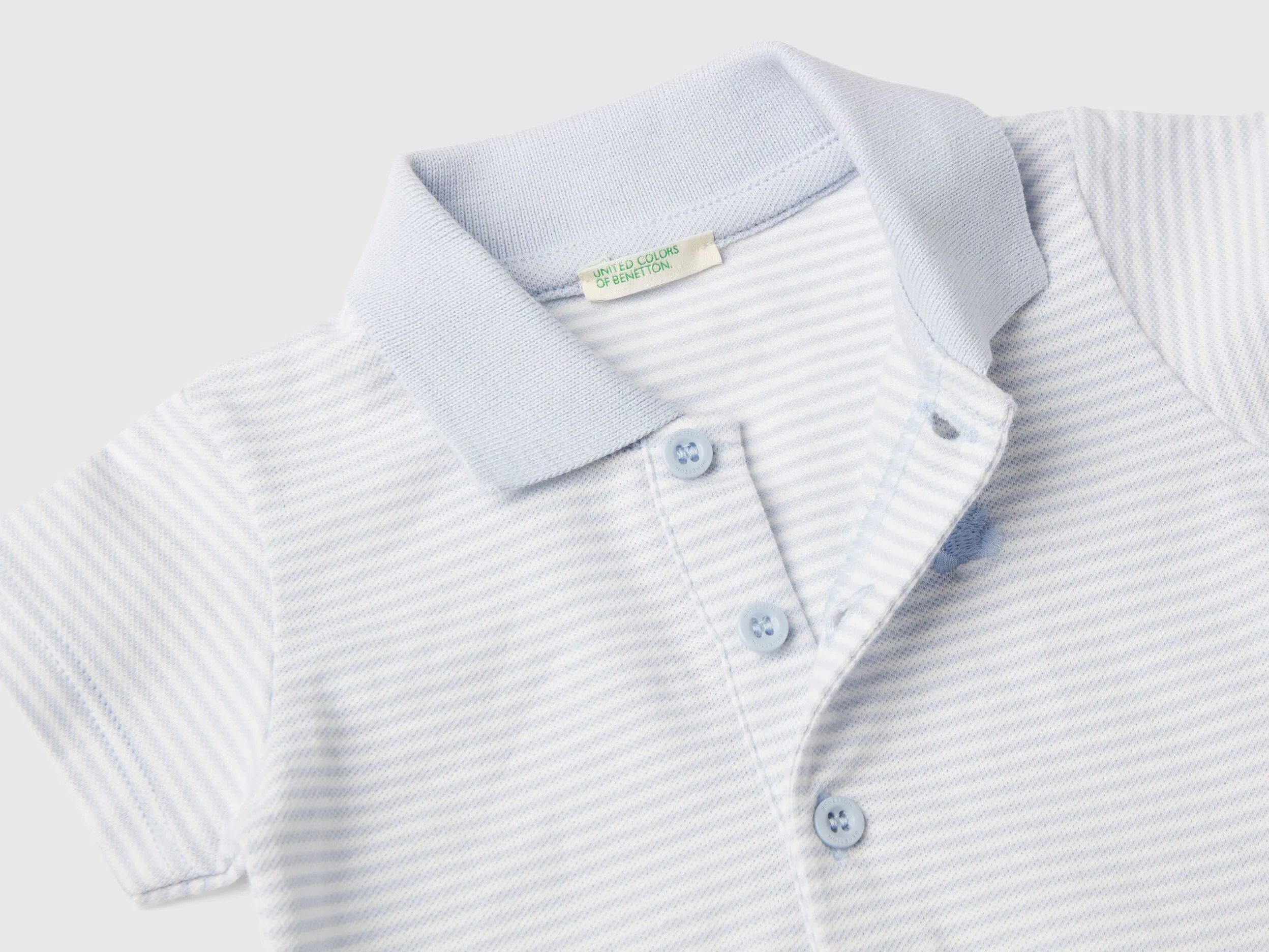 Body de estilo polo de algodón elástico