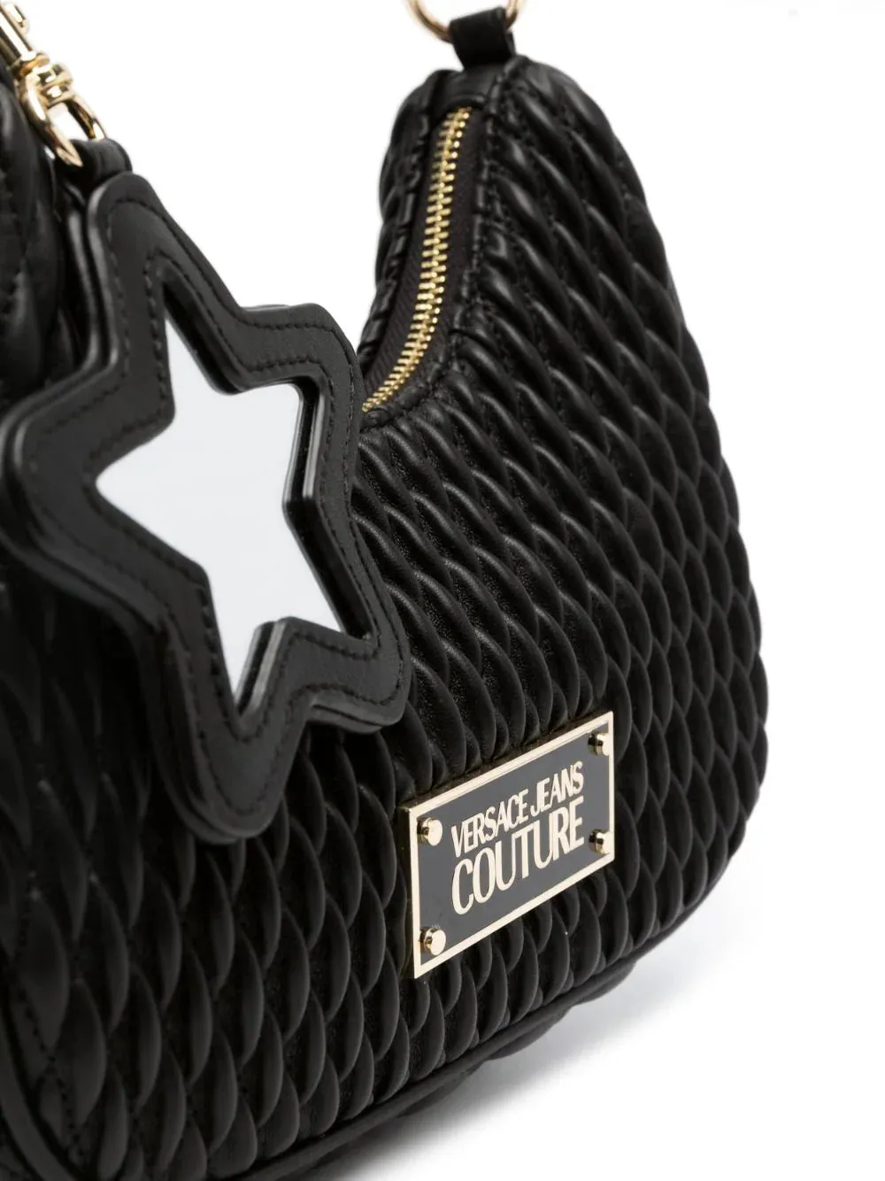 BOLSO ACOLCHADO APLIQUE NEGRO