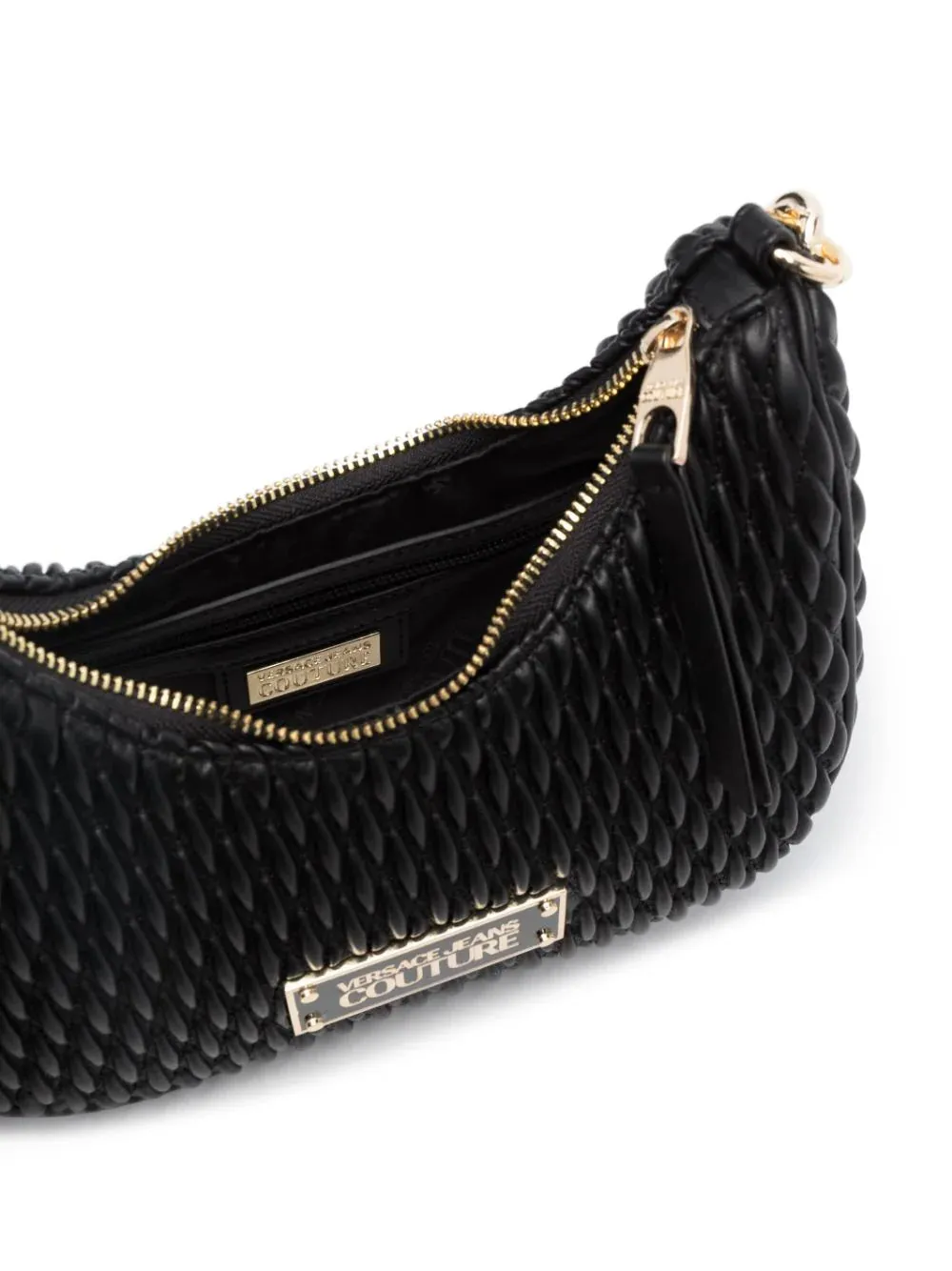 BOLSO ACOLCHADO APLIQUE NEGRO