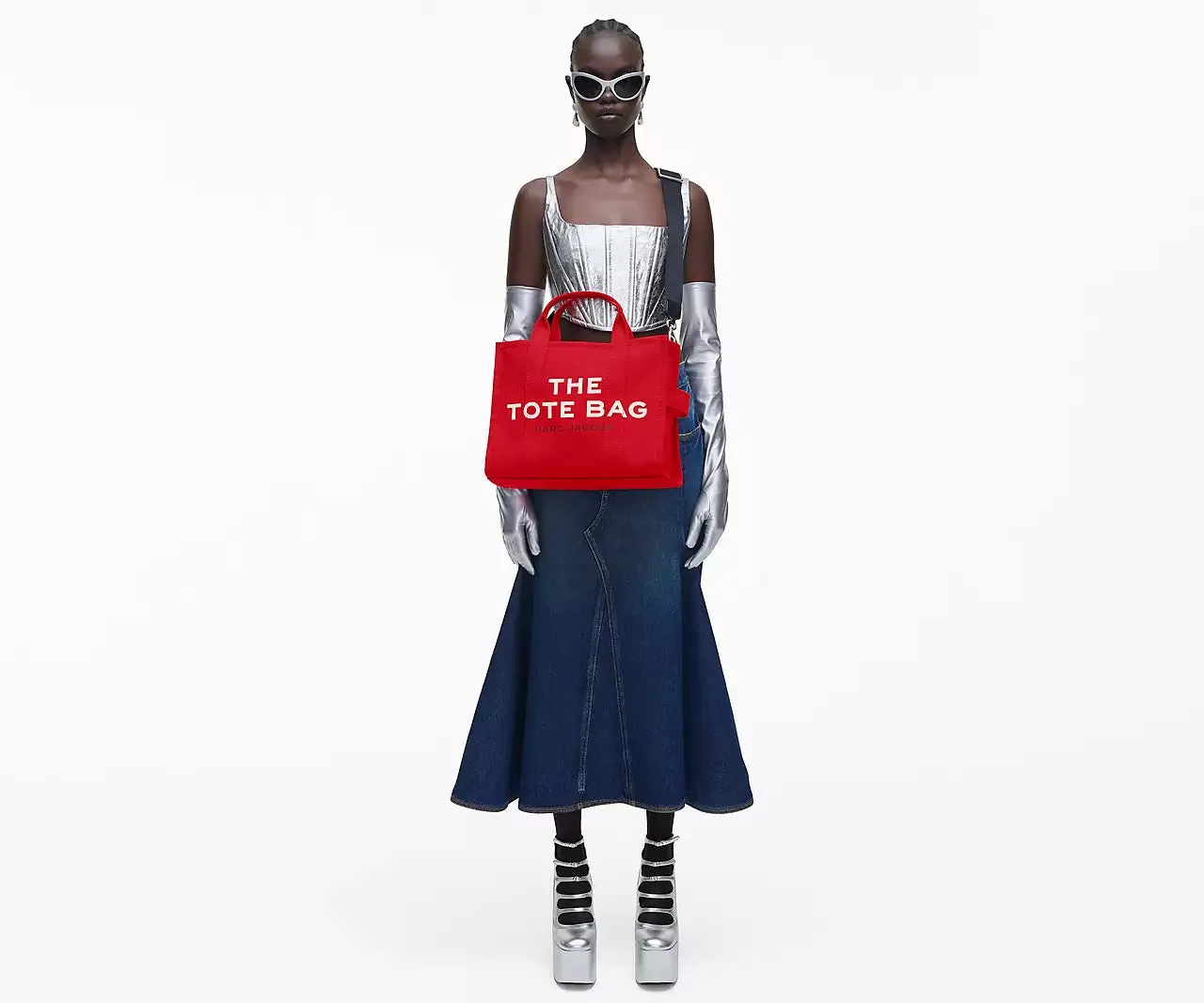 BOLSO THE MEDIUM TOTE BAG ROJO