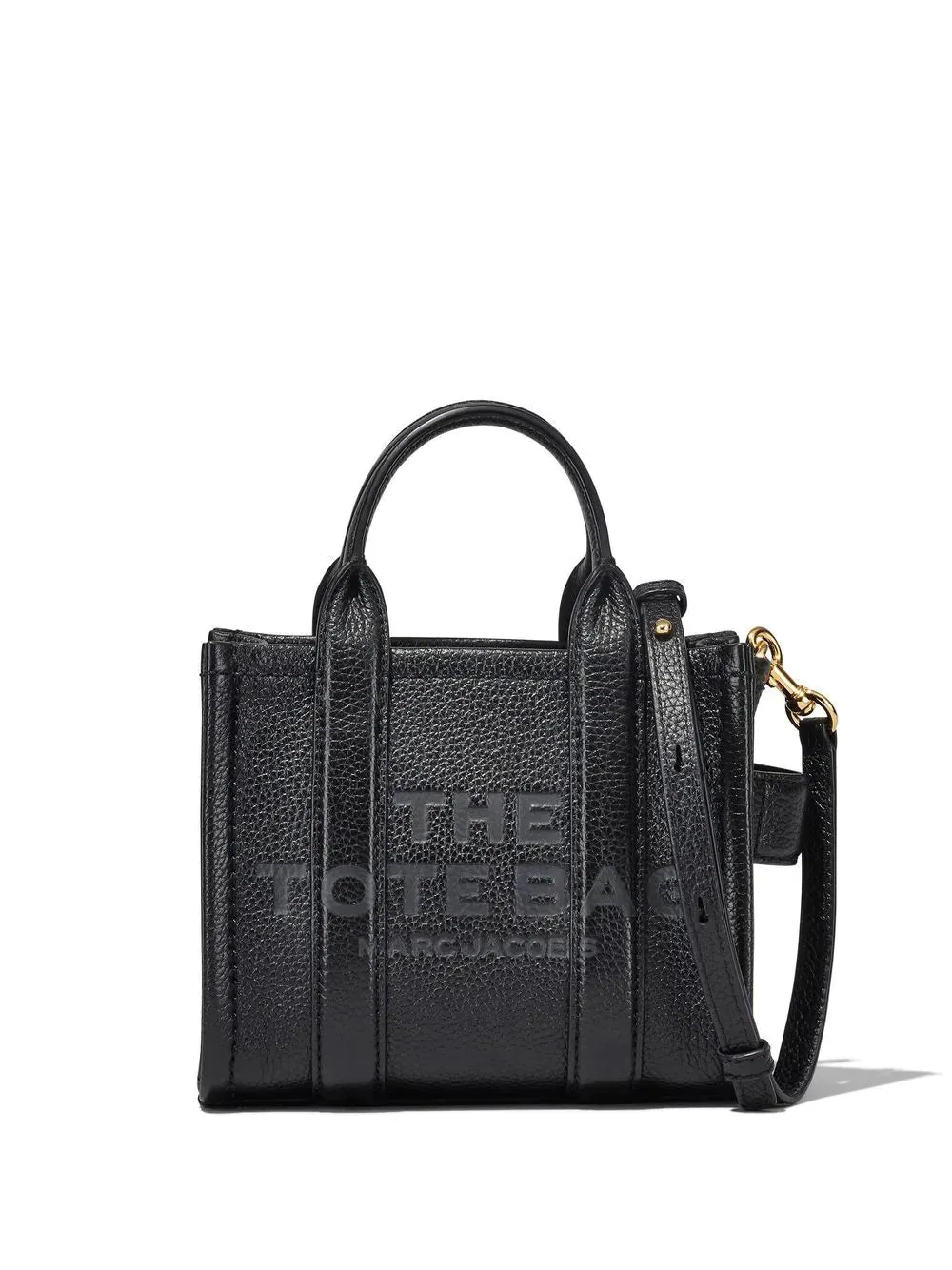 BOLSO THE MICRO LEATHER TOTE BAG NEGRO