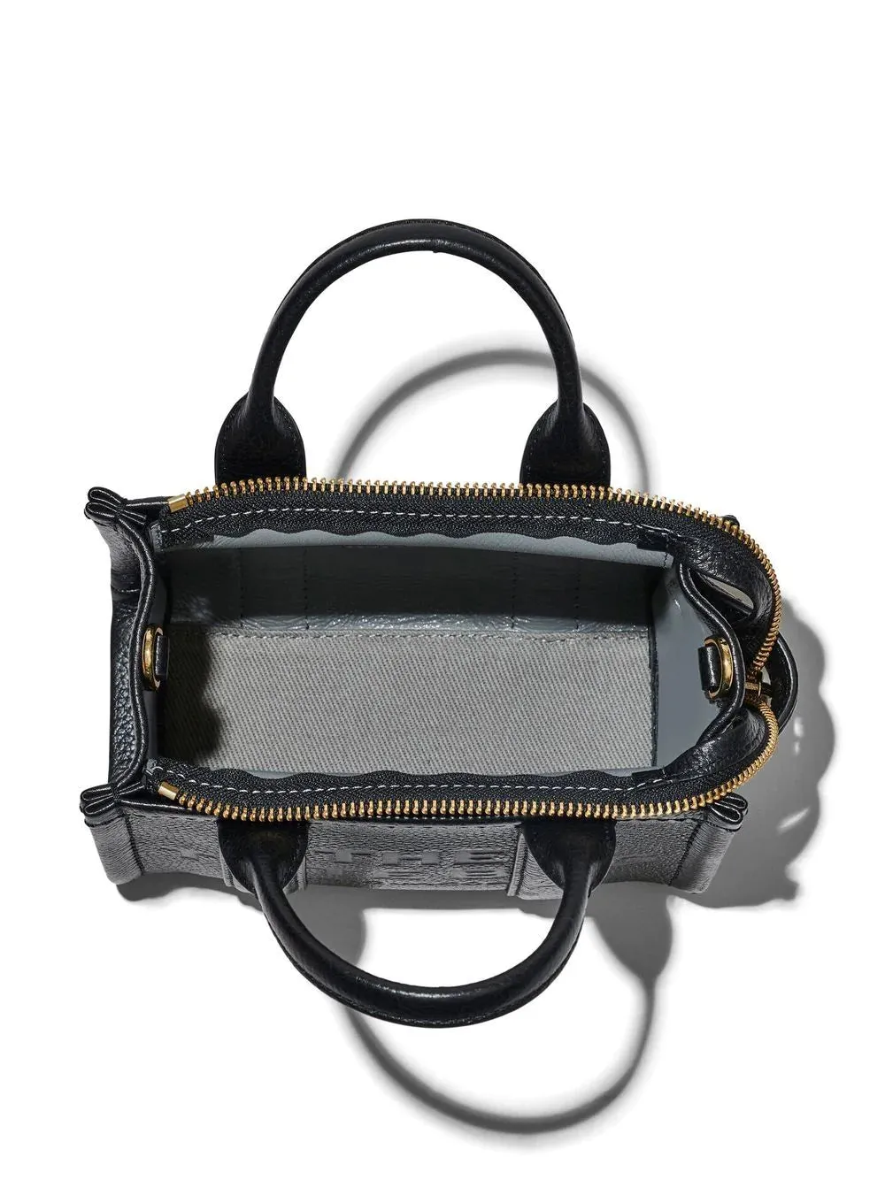BOLSO THE MICRO LEATHER TOTE BAG NEGRO