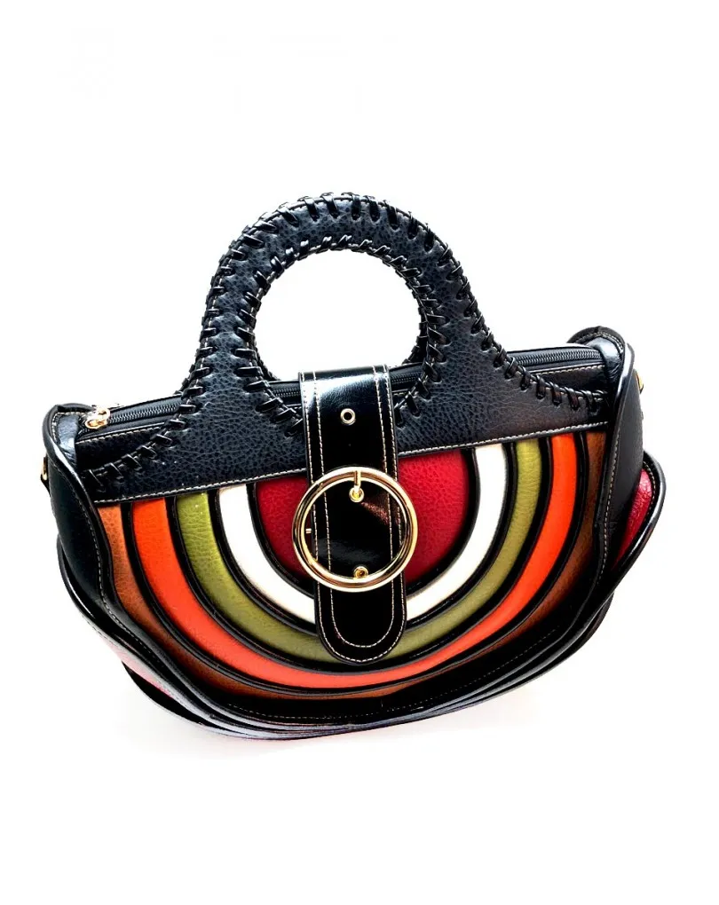 BOLSOS DE DIARIO NEGROS CON VERDE, PRECIOSO DISEÑO DE ASA PARA CREAR TU OUTFIT ESTA TEMPORADA