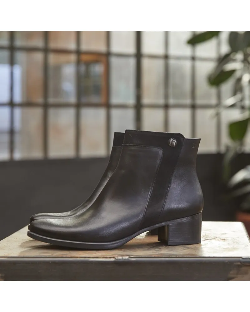 Bota de piel confort de tacón bajo FLUCHOS ALEGRÍA D8587