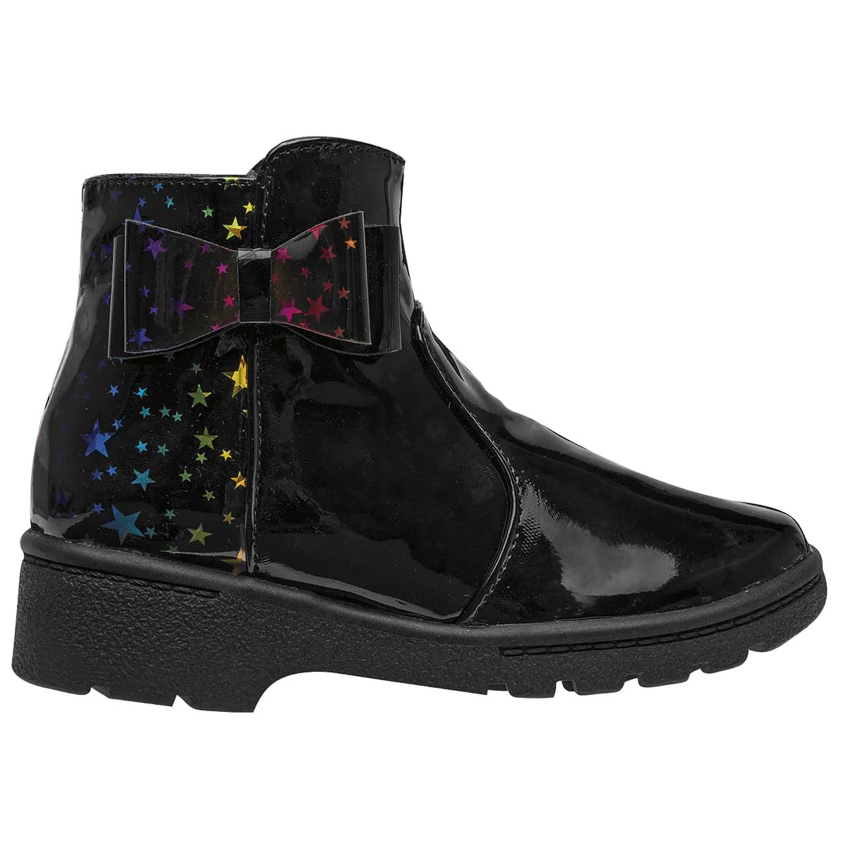 Botas Exterior Sintético Color Negro De Charol Para Niña De RBCOLLECTION