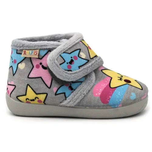 Botita casa velcro ESTRELLAS RALFIS 6297