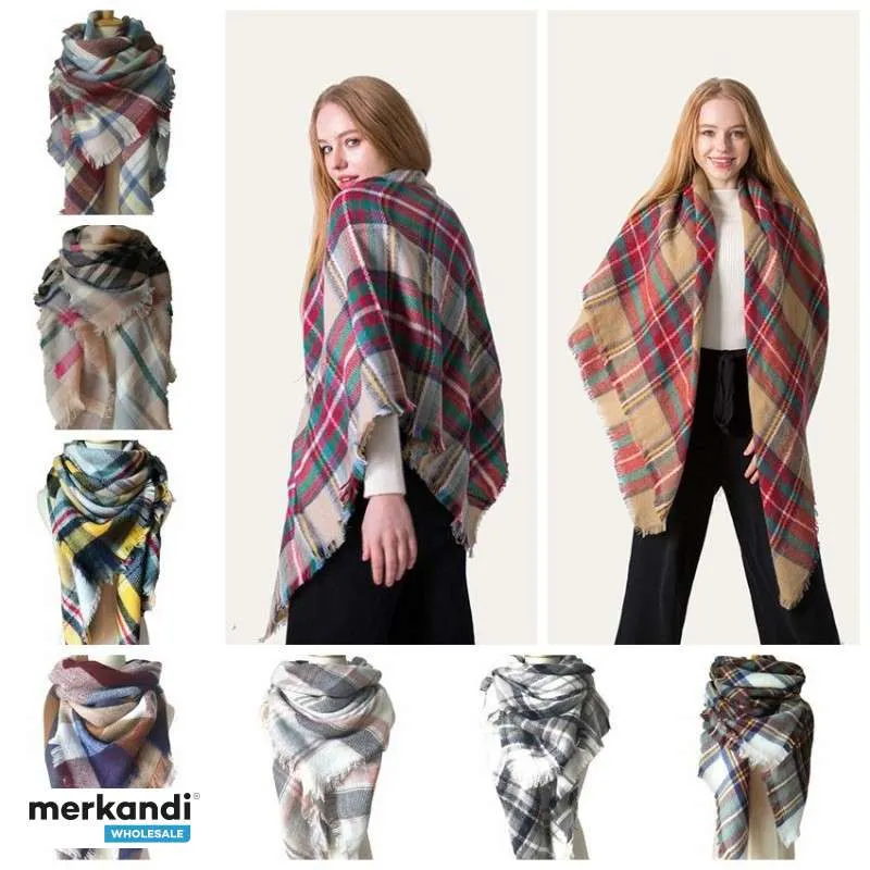 BUFANDAS MANTA XL TARTáN  MODA OTOñO/INVIERNO  PARA MUJER