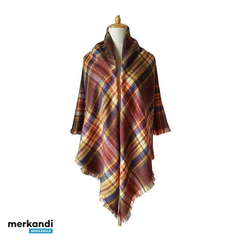 BUFANDAS MANTA XL TARTáN  MODA OTOñO/INVIERNO  PARA MUJER