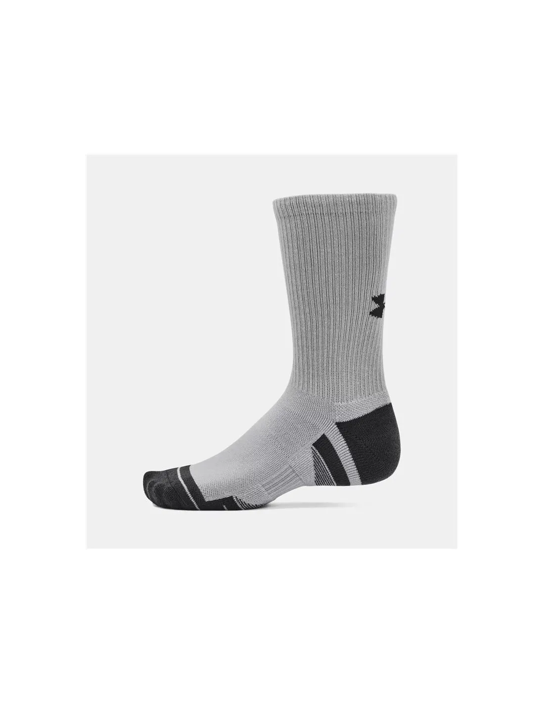 Calcetines de Fitness Under Armour Performance Tech 3Pk Crew Gris