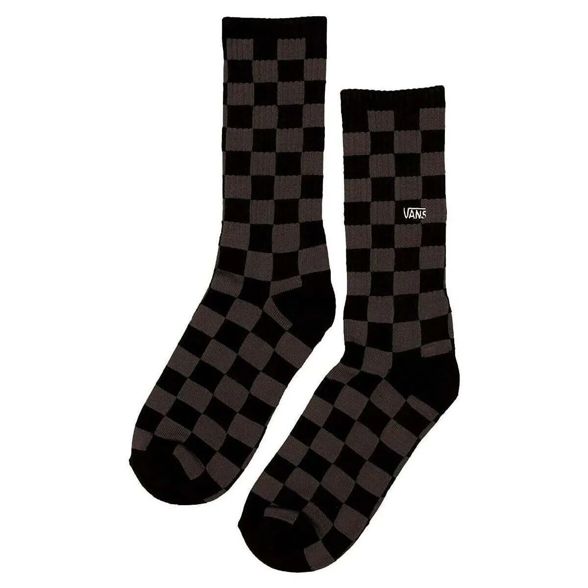 CALCETINES NEGROS CON DISEÑO A CUADROS