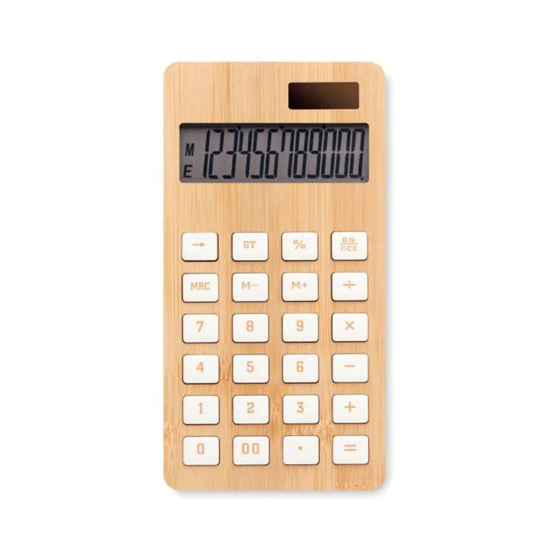 Calculadora con carcasa en bambú Calcubim