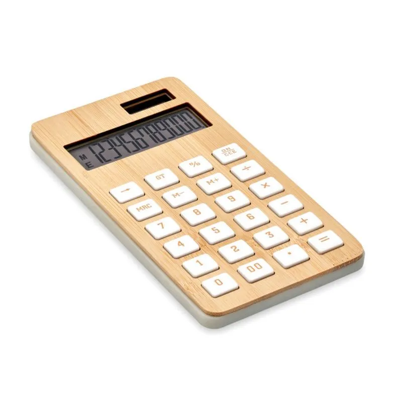 Calculadora con carcasa en bambú Calcubim