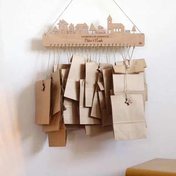 Calendario de Adviento Personalizado Casitas