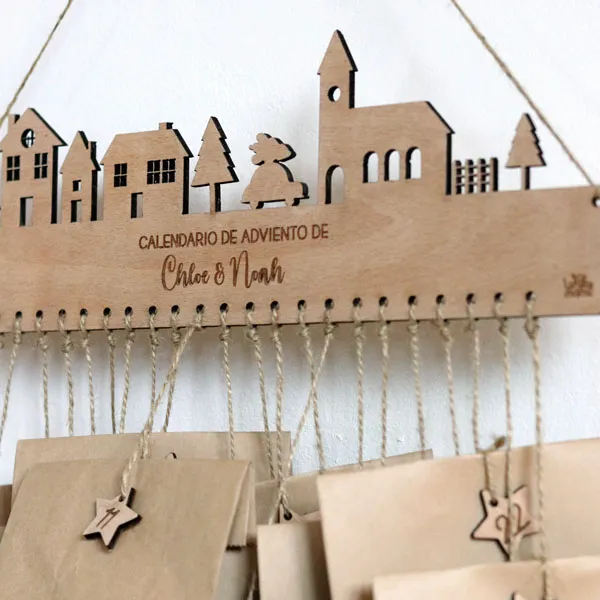 Calendario de Adviento Personalizado Casitas