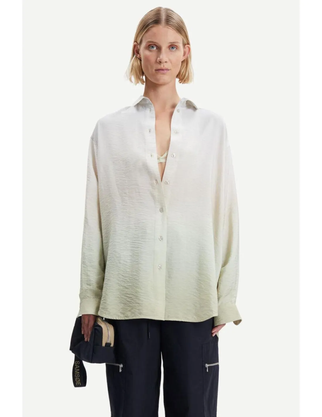 CAMISA AMPLIA CON DEGRADADO SAMSOE ALFRIDA