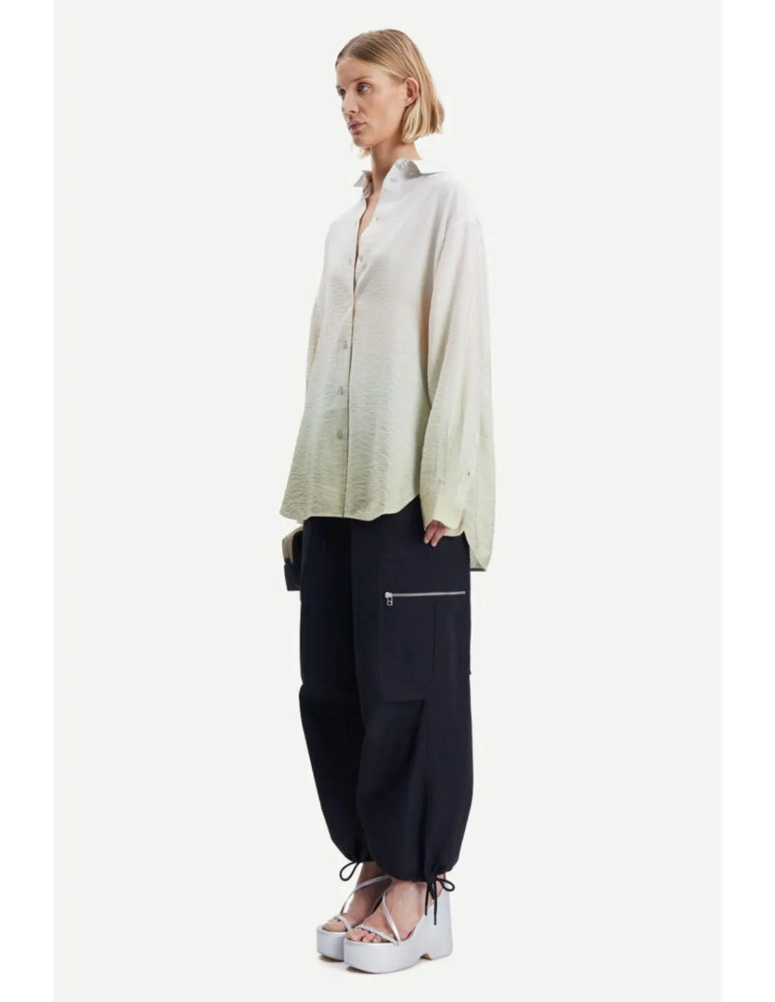 CAMISA AMPLIA CON DEGRADADO SAMSOE ALFRIDA