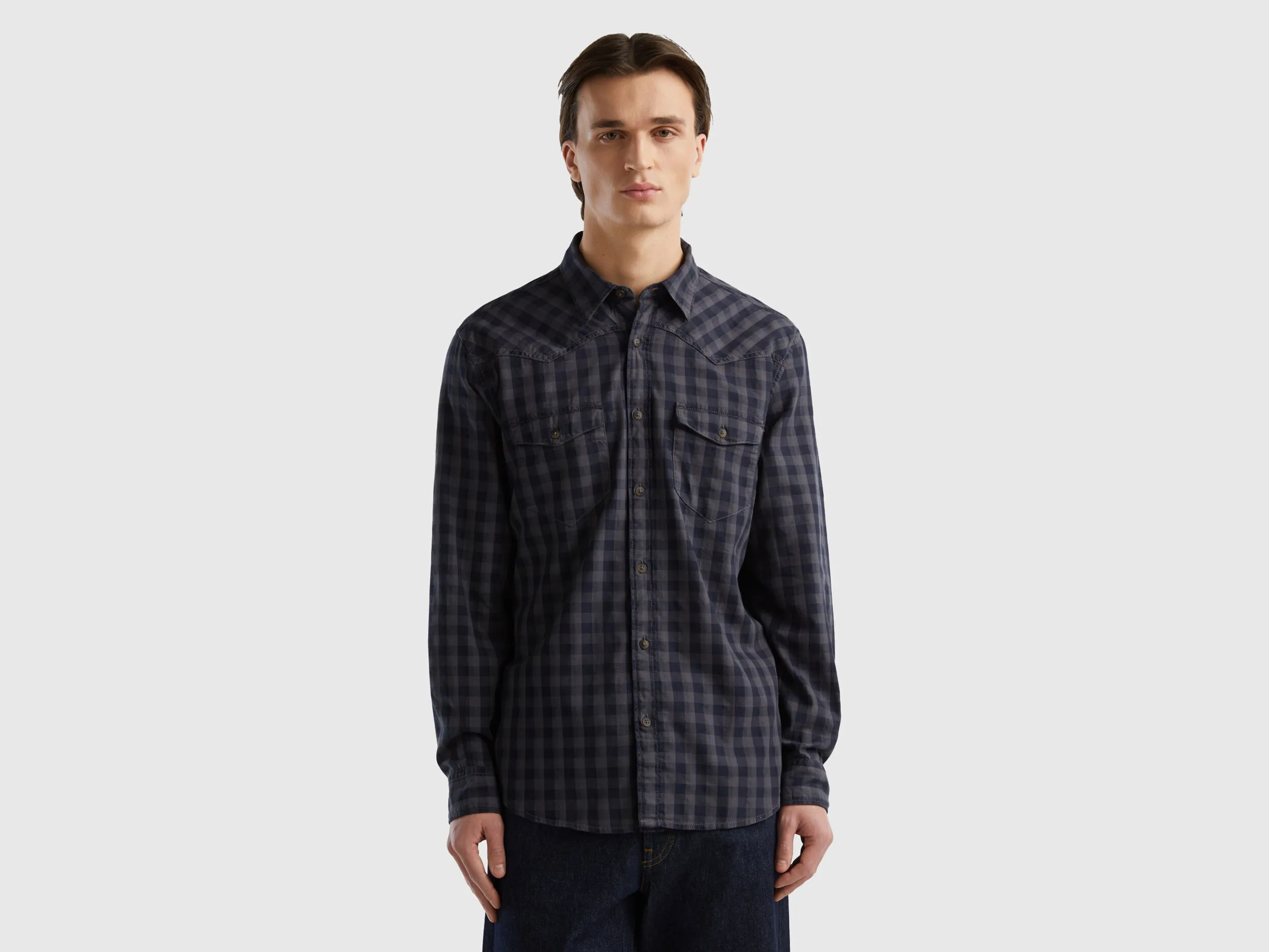 Camisa de cuadros multicolores