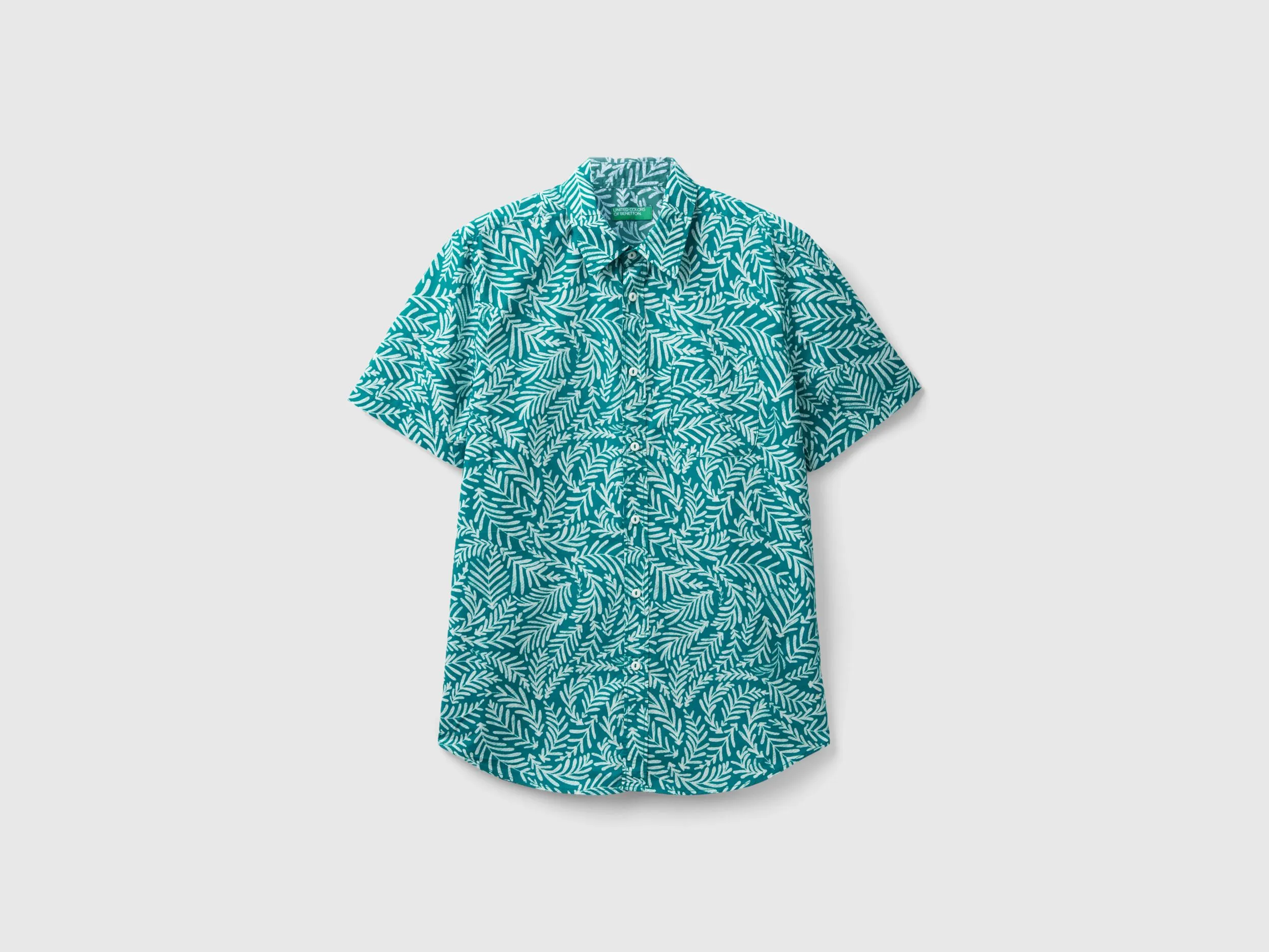 Camisa estampada de manga corta