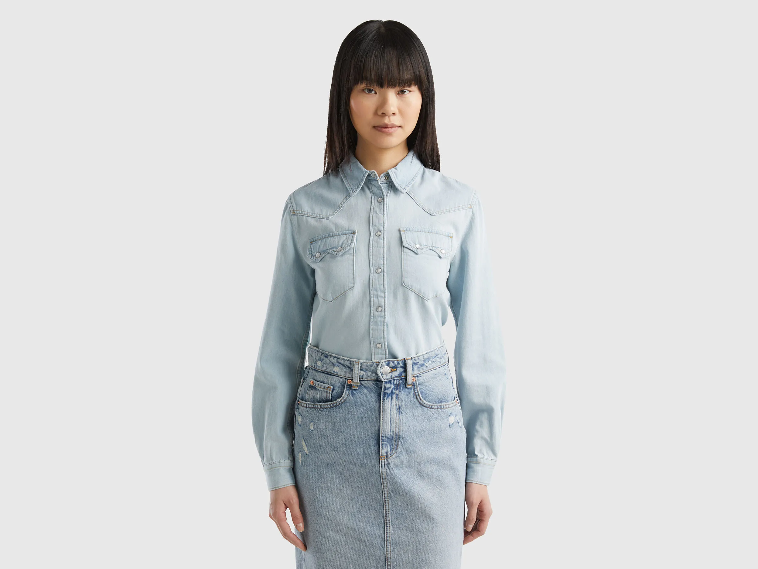 Camisa vaquera de estilo western