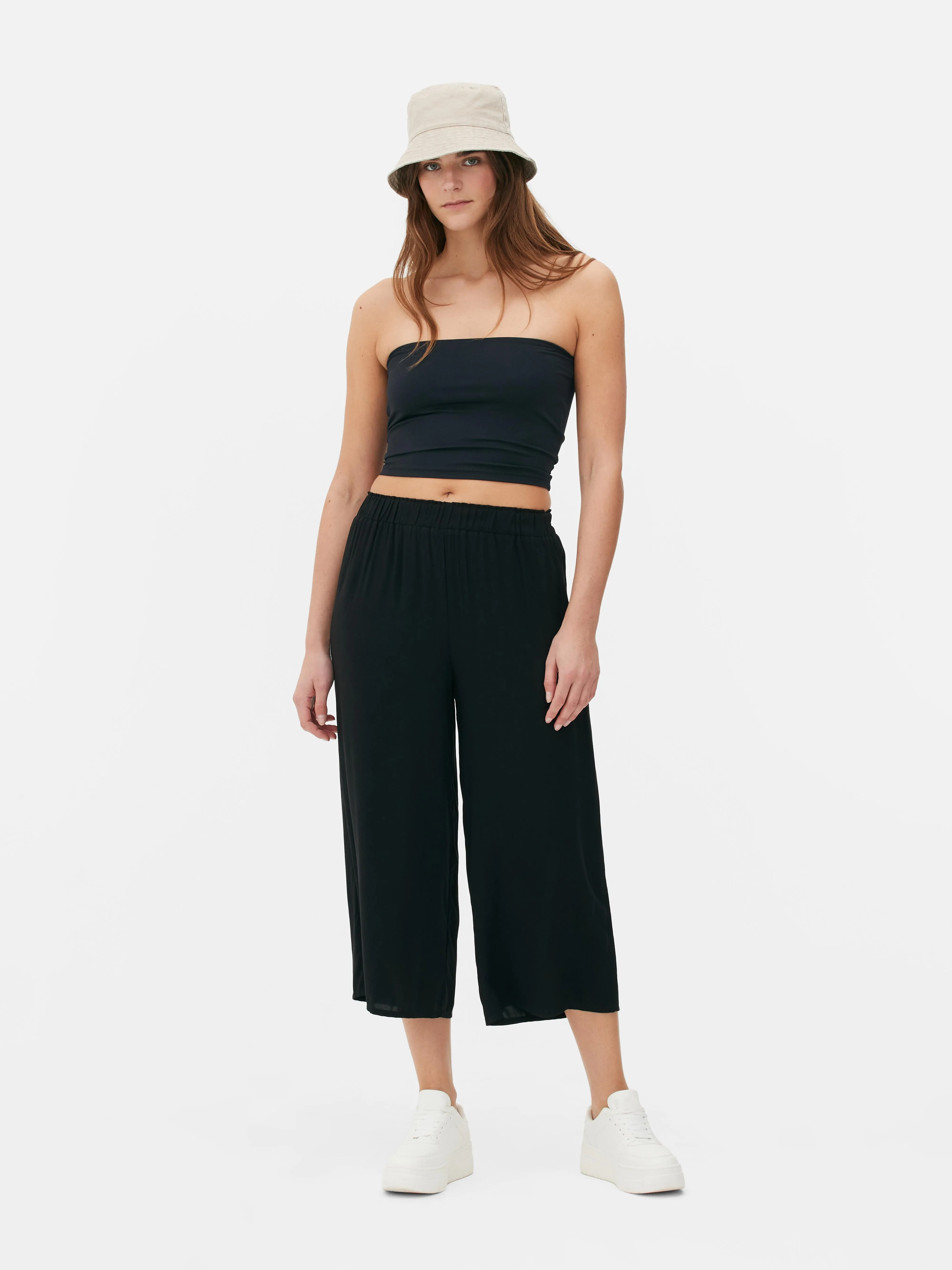 Camiseta bandeau de punto