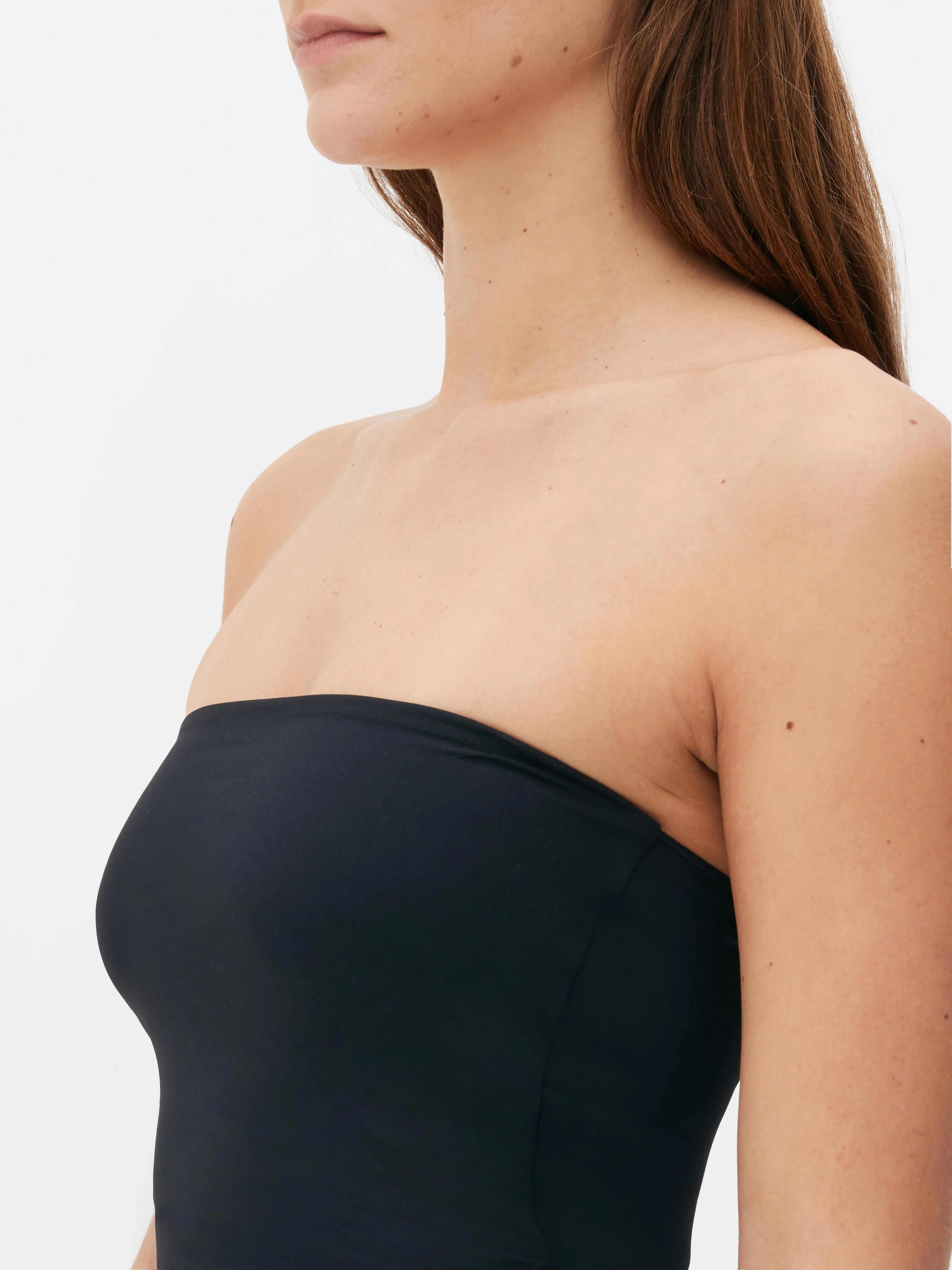 Camiseta bandeau de punto