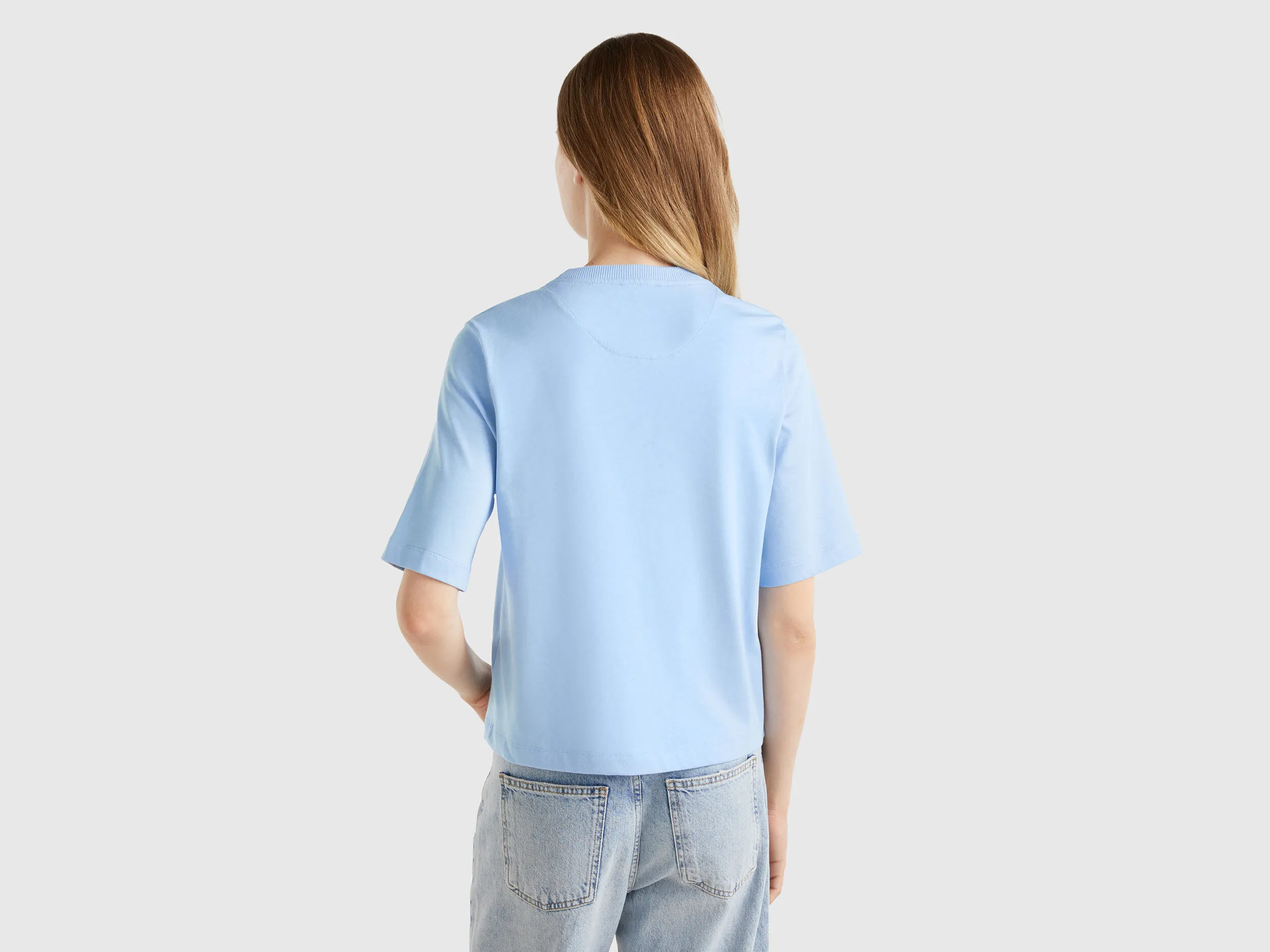 Camiseta boxy fit de 100 % algodón