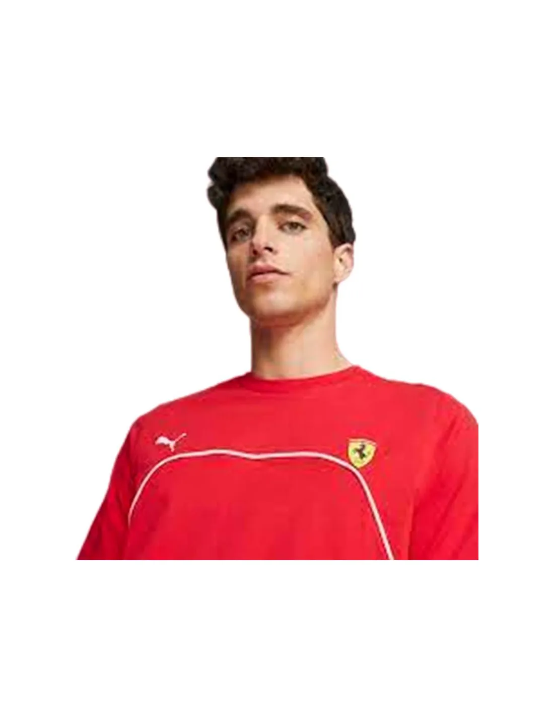 Camiseta Casual Puma Ferrari Race Rosso Corsa Hombre