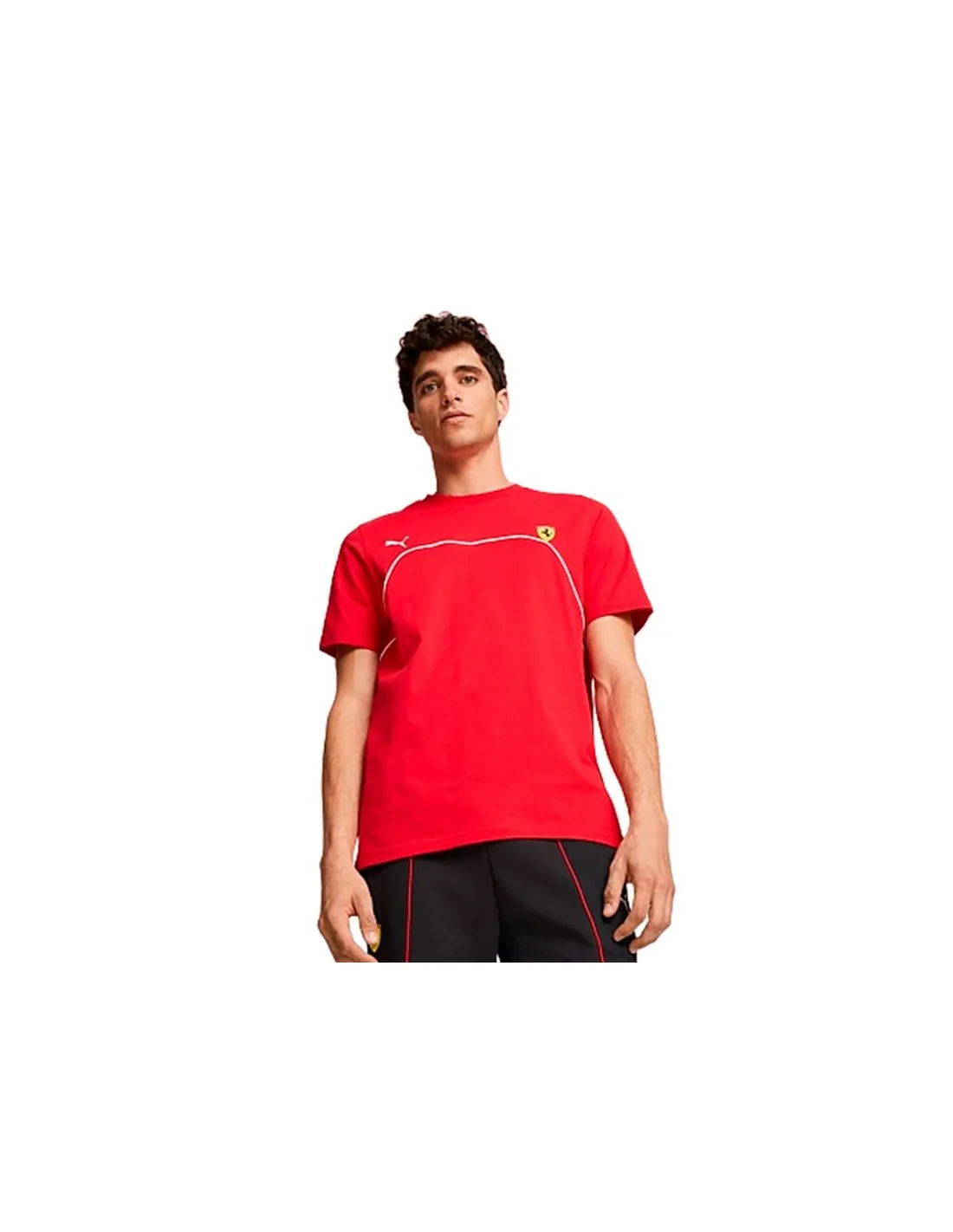Camiseta Casual Puma Ferrari Race Rosso Corsa Hombre