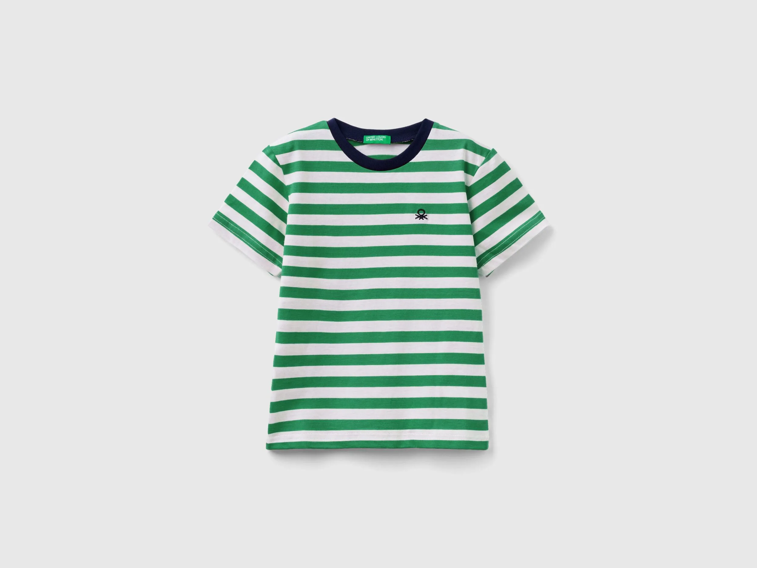 Camiseta de rayas de 100 % algodón